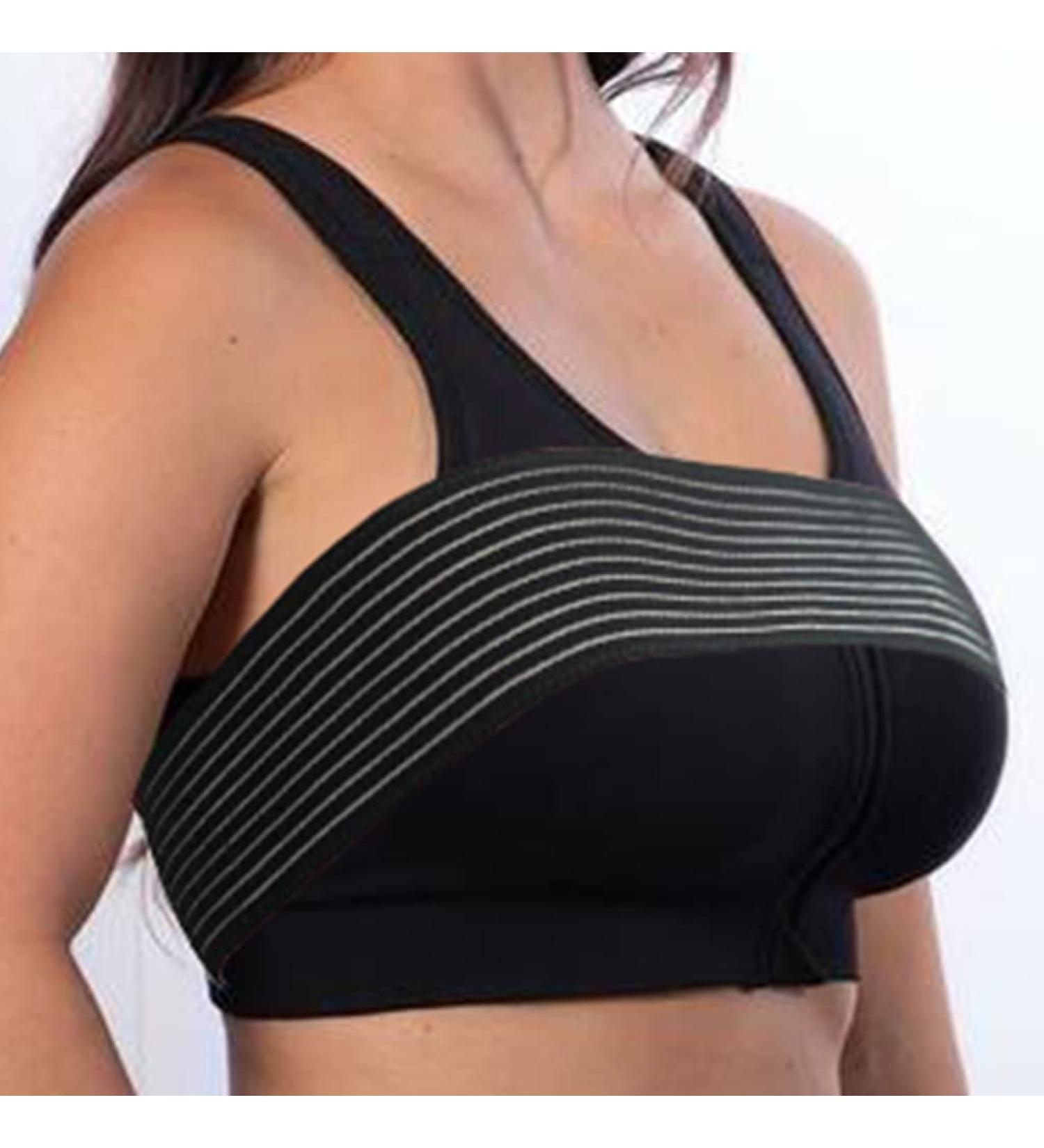 Cilipuloy Chest Compression Support Band - Post Surgery Breast Stabilizer for Augmentation & Reduction - One Size Black - Buy Online on GoSupps.com