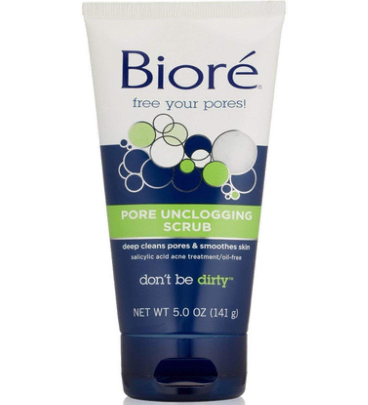 Biore Pore Unclogging Scrub 5 oz (Pack of 7)