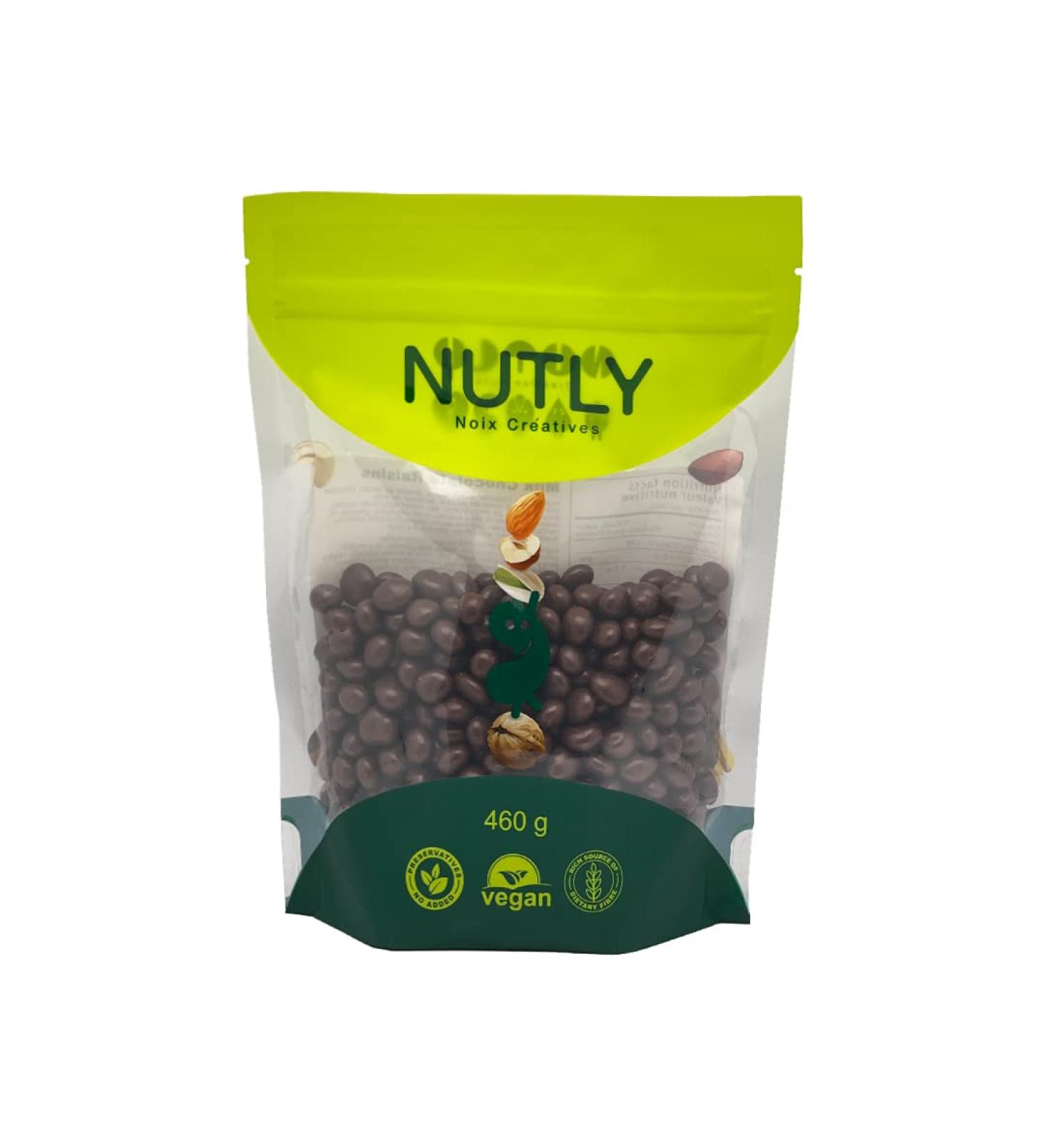 Milk Chocolate coated Raisin NUTLY (460 gr) - Buy Online on GoSupps.com