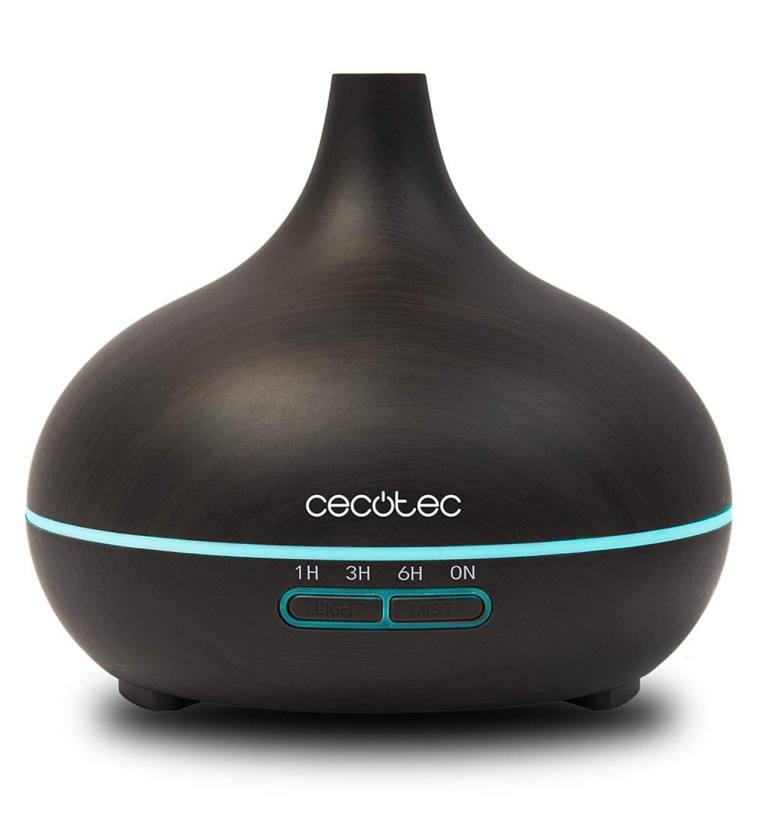 Cecotec Ultrasound Humidifier Pure Aroma 150-300 ml | Aromatherapy Timer & 7 LED Colors | Ultra Quiet Design - Buy Online on GoSupps.com