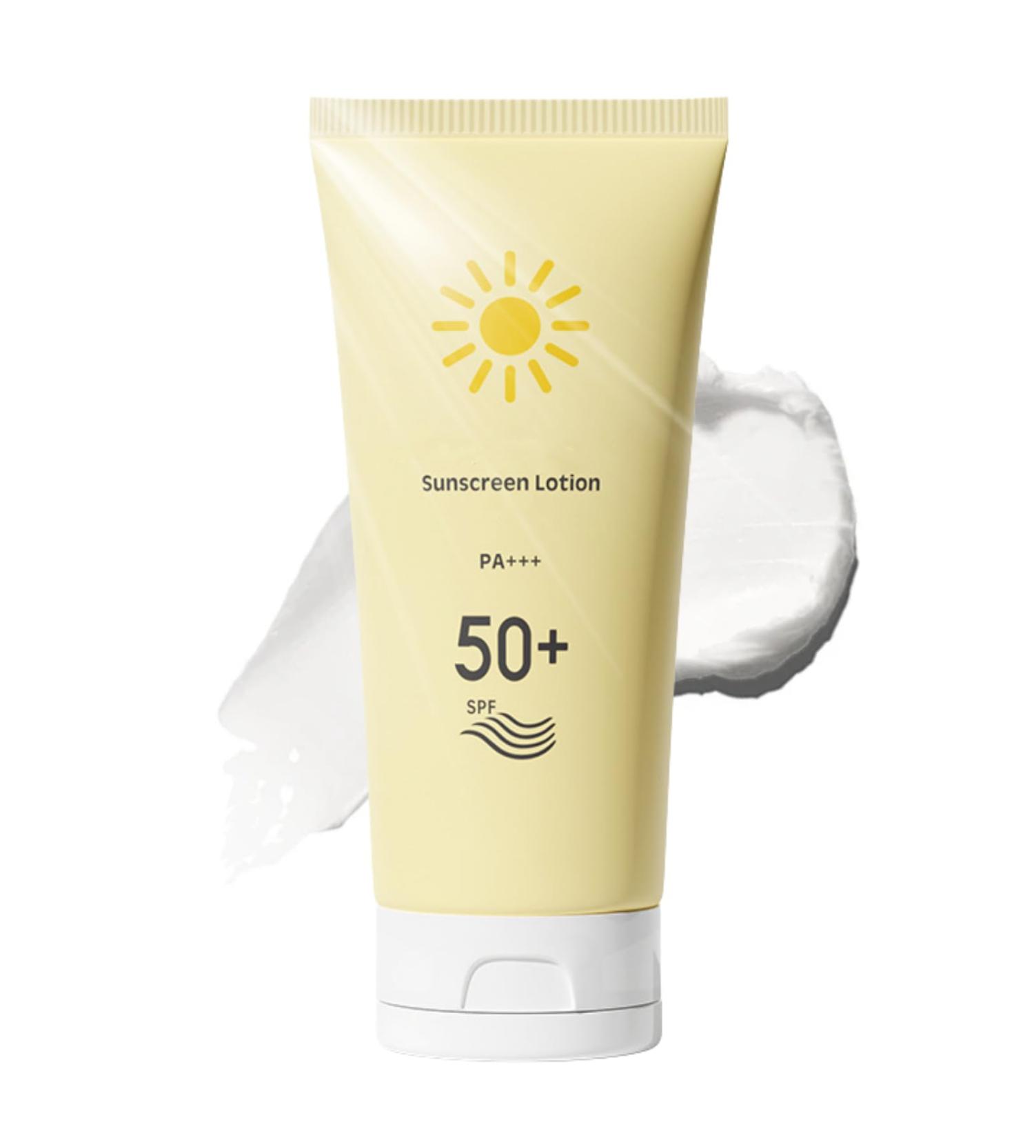 Sunscreen SPF 50+ UV Protection - Face Sun Cream SPF 50 - SPF 50 Face Moisturiser - Sun Cream for Women - Refreshingly Non-Sticky Moisturization - Mild Sun Cream for Even Skin Tone - Buy Online on GoSupps.com