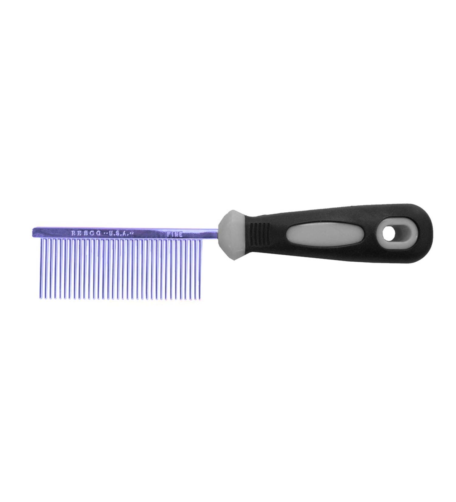 Resco Professional Antistatic Comb for Dogs and Cats - Candy Blue | Steel Pencils & Fine Tooth Spacing for Optimal Fur Care - Buy Online on GoSupps.com