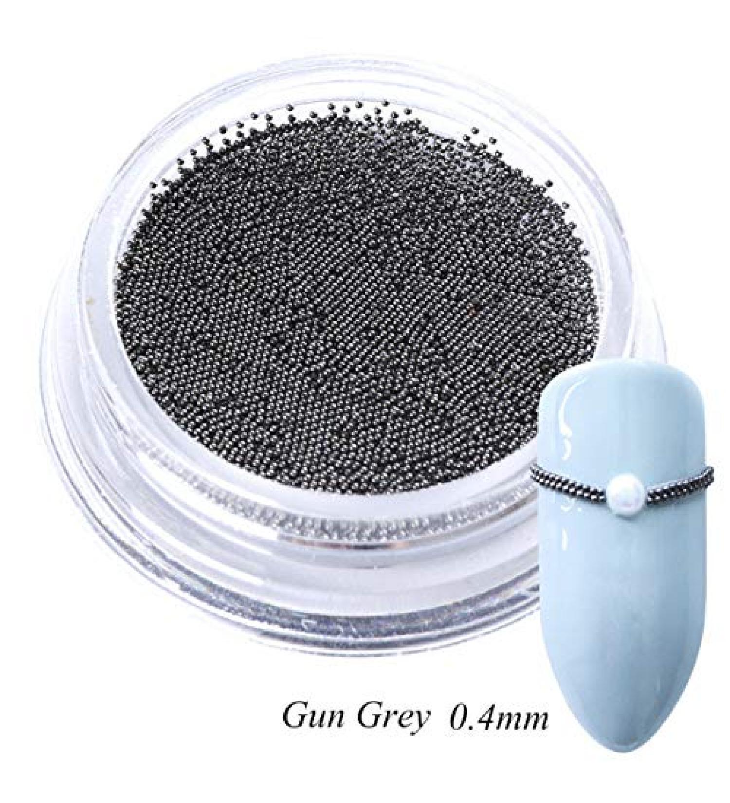 0.4mm Mixed Color 3D Micro Steel Pearl Nail Art Decorations - Mini Caviar DIY Charms & Studs for Manicure | International Shipping - Buy Online on GoSupps.com