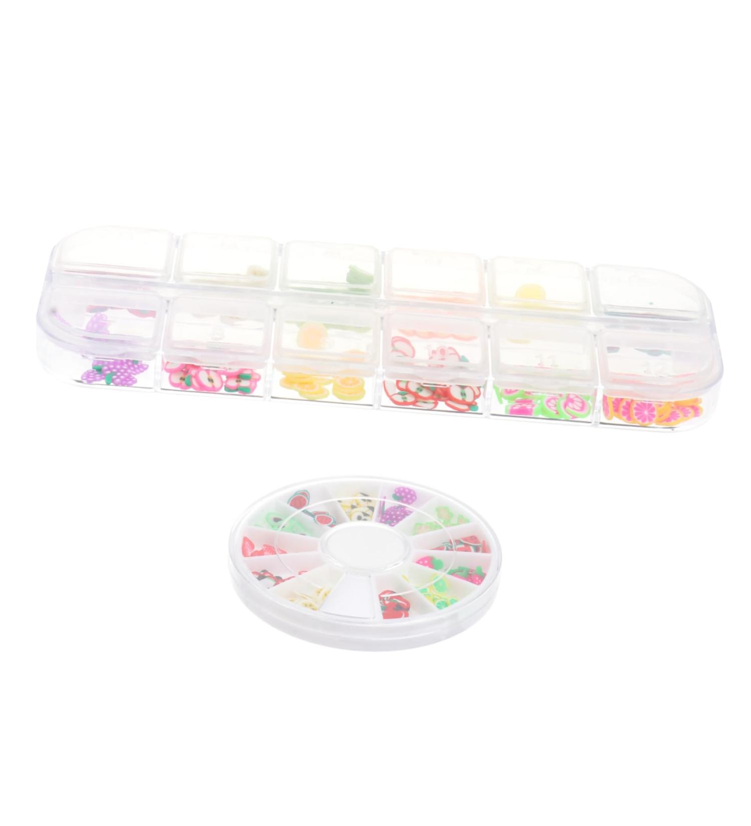 Beavorty 24 Boxes Fruit Slice DIY Manicure Space Beads Nail Art 3d Fruit Slices Fruit Nail Art Slices Earring Making Charms Stuffing 3d Nail Stickers Fruit Nail Slices Set Polymer Clay - Buy Online on GoSupps.com
