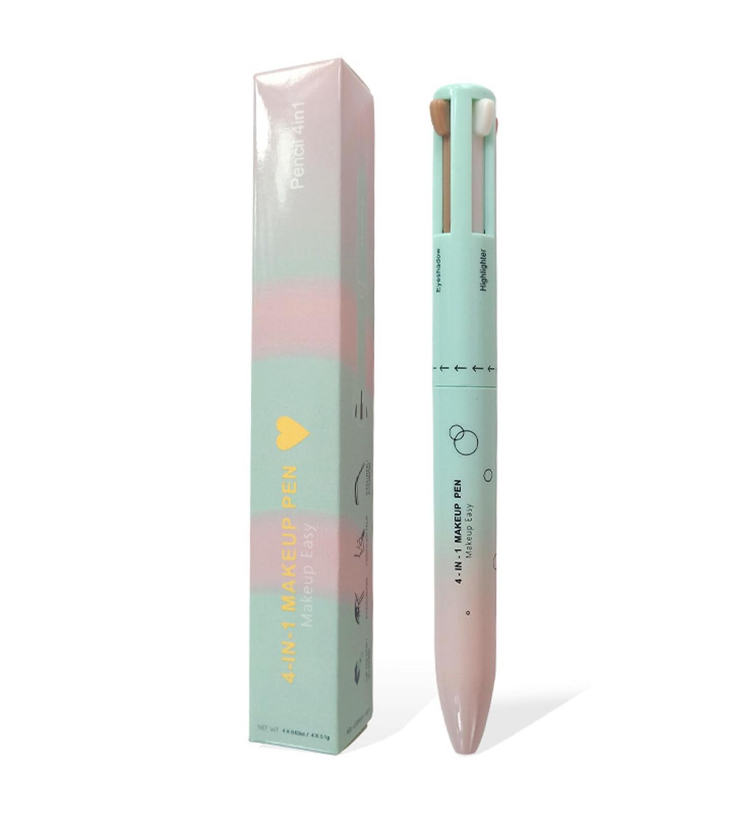 4 In 1 Makeup Pen with Eyeliner Eyebrow Pencil Lip Liner Highlighter All-In-One Portable Makeup Pen Multifunction Makeup Easy Switching Make Up Pen for Women - Buy Online on GoSupps.com