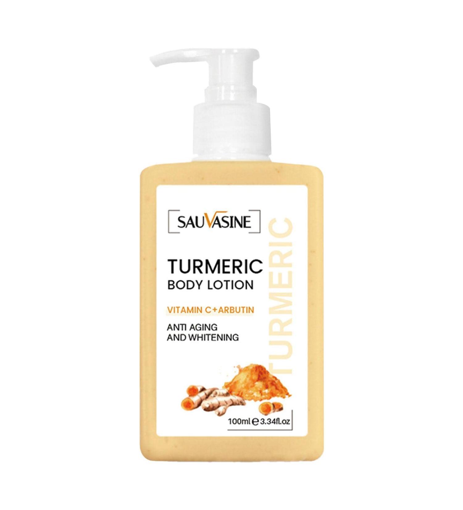  Voiakiu turmeric body cream 100ml ginger extract daily care cream for women moisturiser for smooth skin brightening body lotion for shoulders back neck arms - Buy Online on GoSupps.com