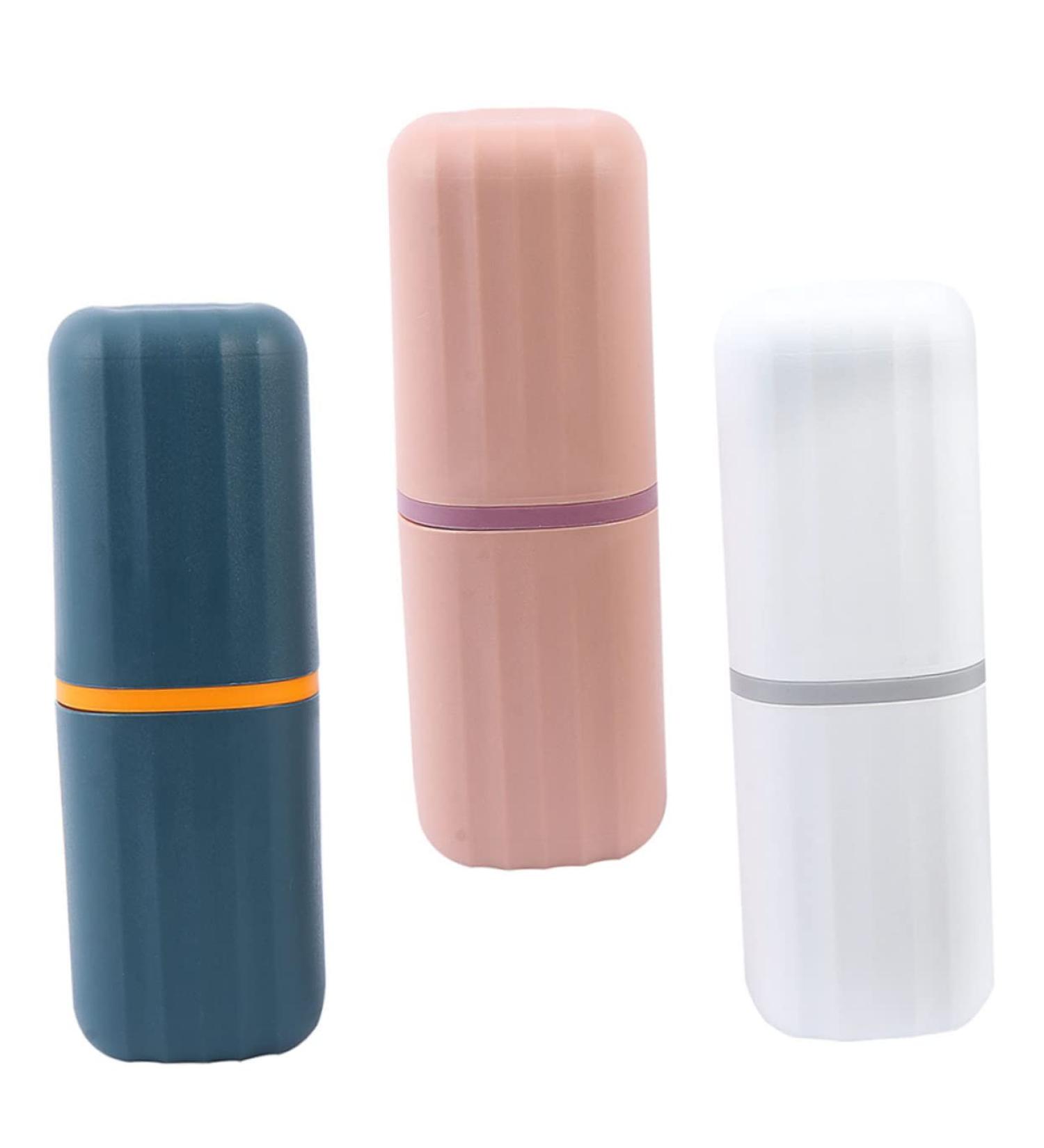 Beavorty Travel Toothbrush Case - 3-Pack Toothbrush Storage Cups & Bathroom Accessories for International Travel - Buy Online on GoSupps.com