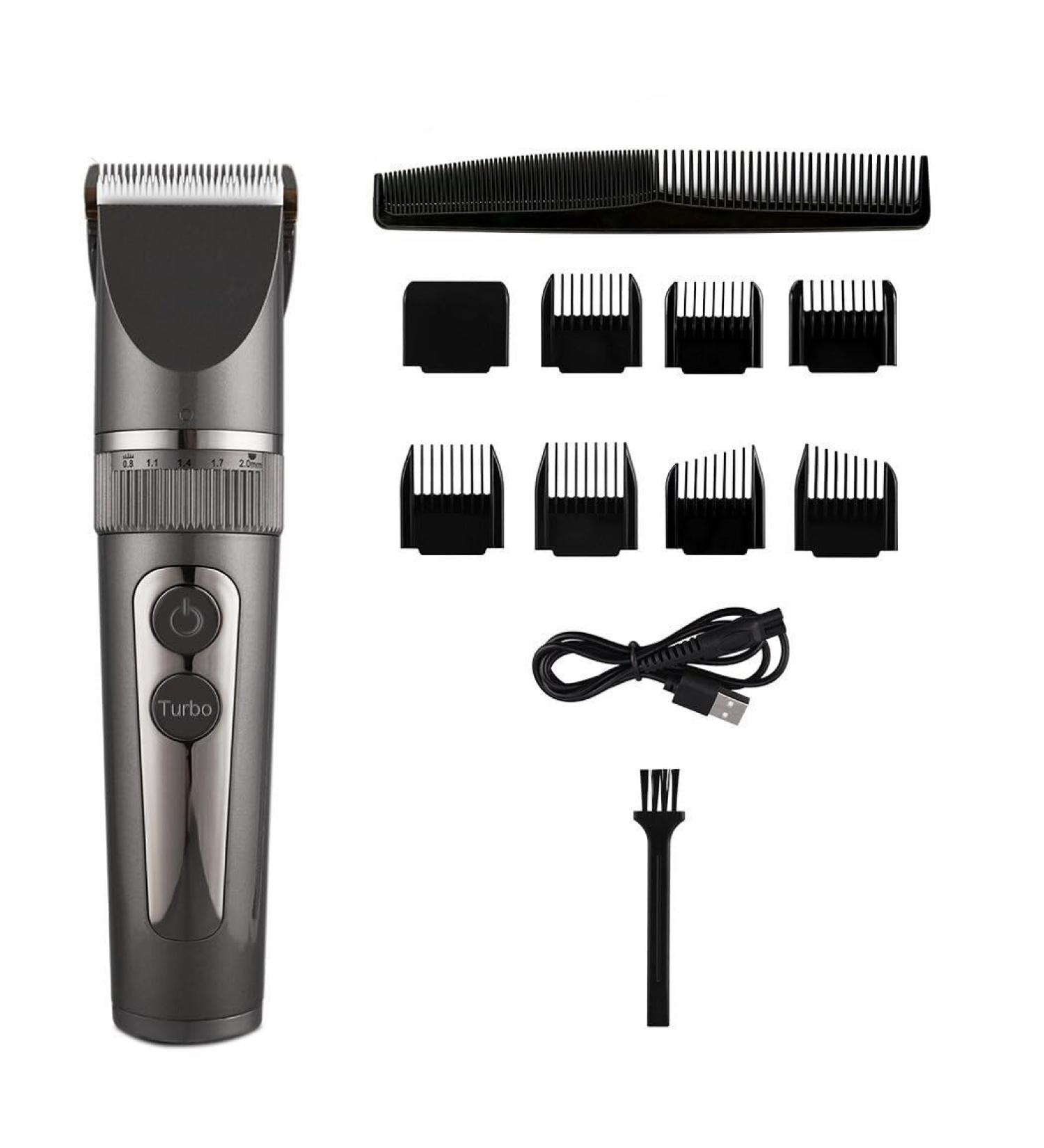 IPX7 Waterproof Hair Clippers for Men | Rechargeable Hair Cutting Kit with Length Adjustment & LED Display - Buy Online on GoSupps.com
