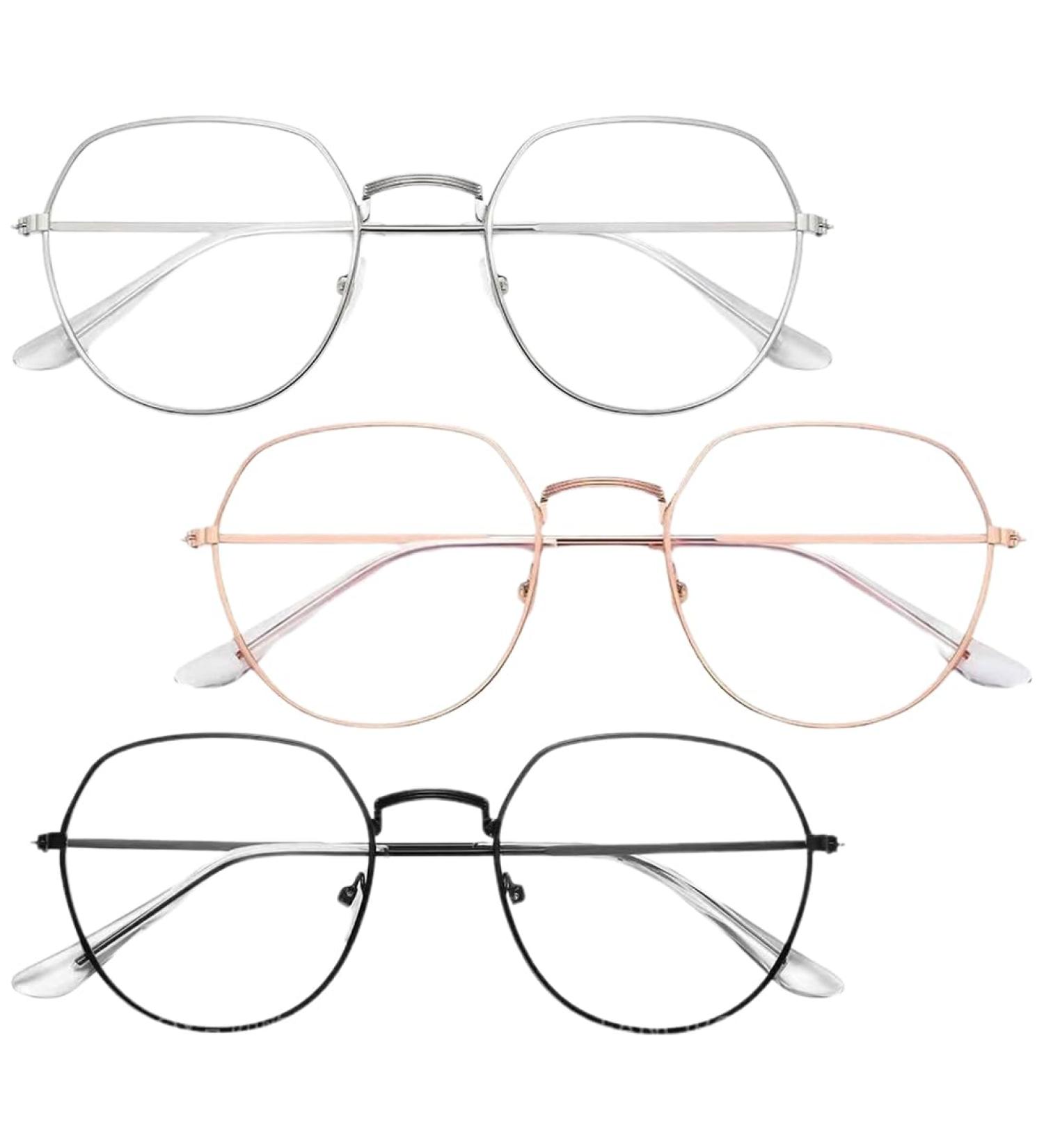 KGDUYC Blue Light Filter Glasses - Anti-Fatigue UV Protection (3 Pairs) for Eye Comfort - Buy Online on GoSupps.com