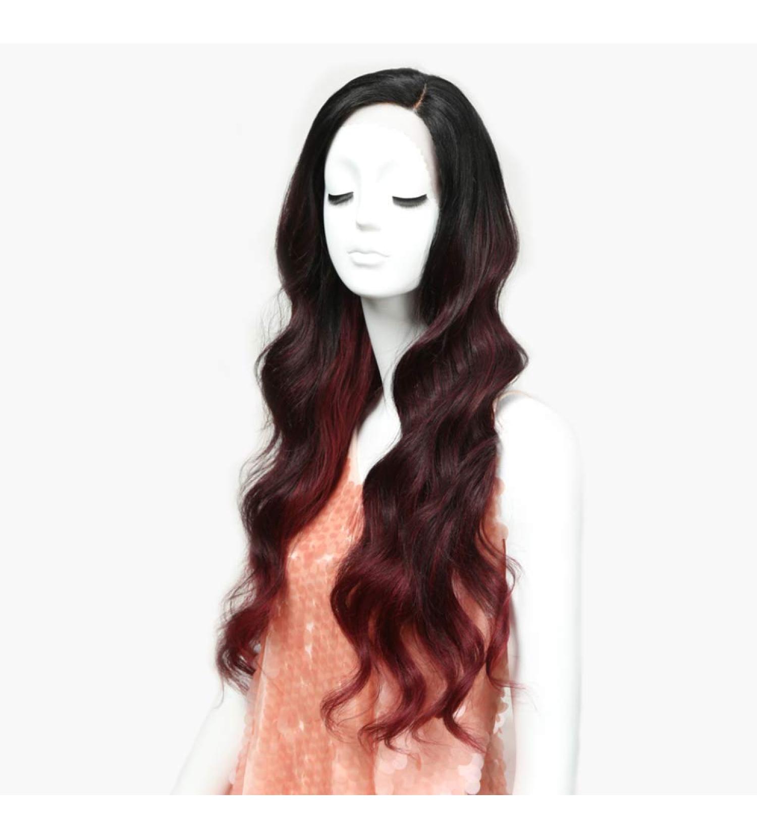 SHIYID Long Wavy Blonde Lace Front Wig - Red Synthetic Hair for African American Women | Shop Now - Buy Online on GoSupps.com