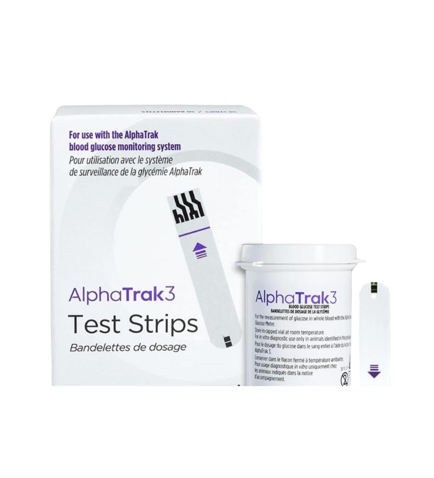 AETN Creations Alphatrak 3 Test Strips Pack of 50 Trusted Veterinary Approved Accurate and Easy-to-Use Pet Glucose Monitoring Strips for Cats and Dogs - Buy Online on GoSupps.com