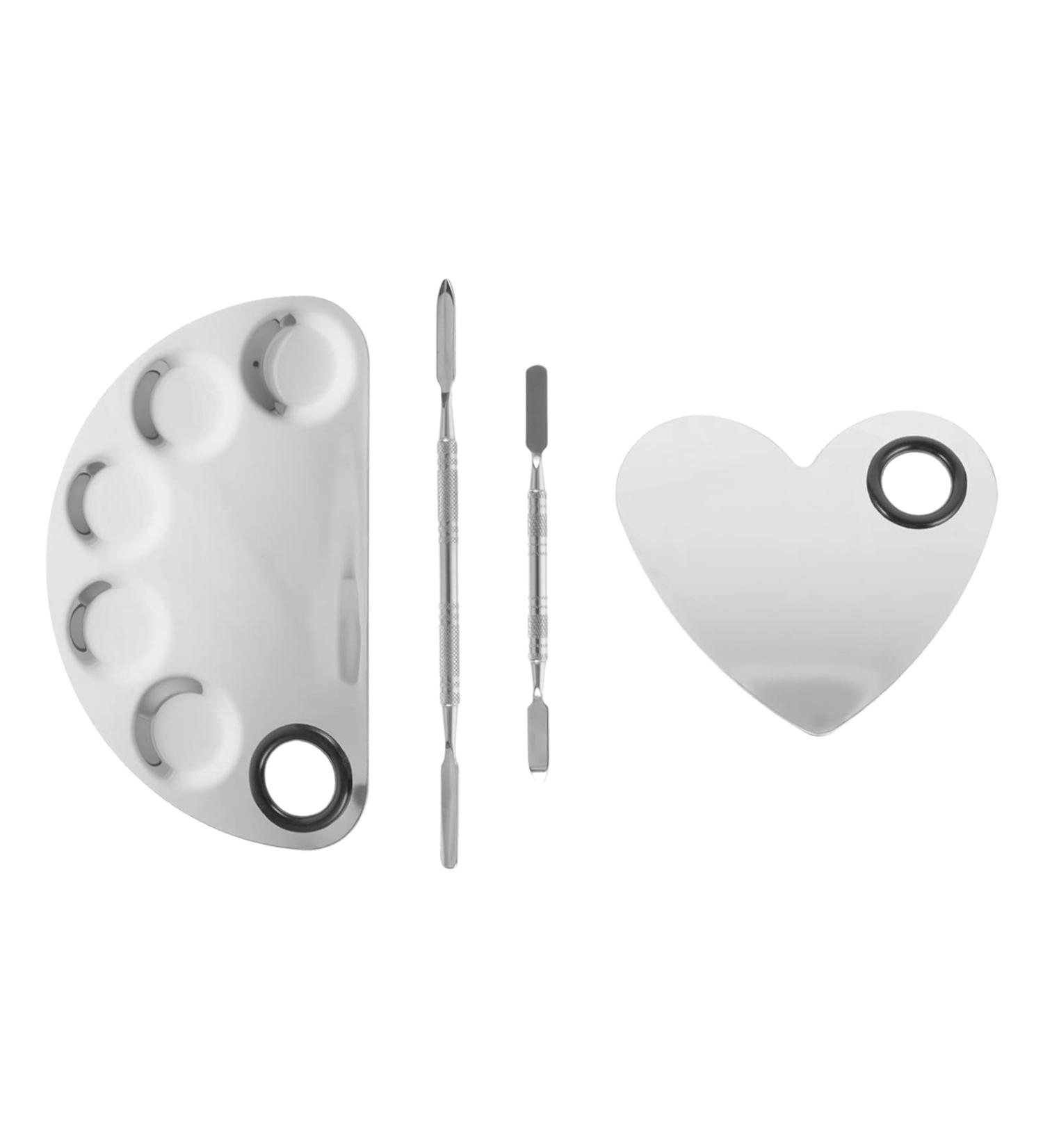 Beaupretty Stainless Steel Makeup Palette & Nail Tool Set - Durable Eyelash & Color Scraps Spatula for Professionals - Buy Online on GoSupps.com