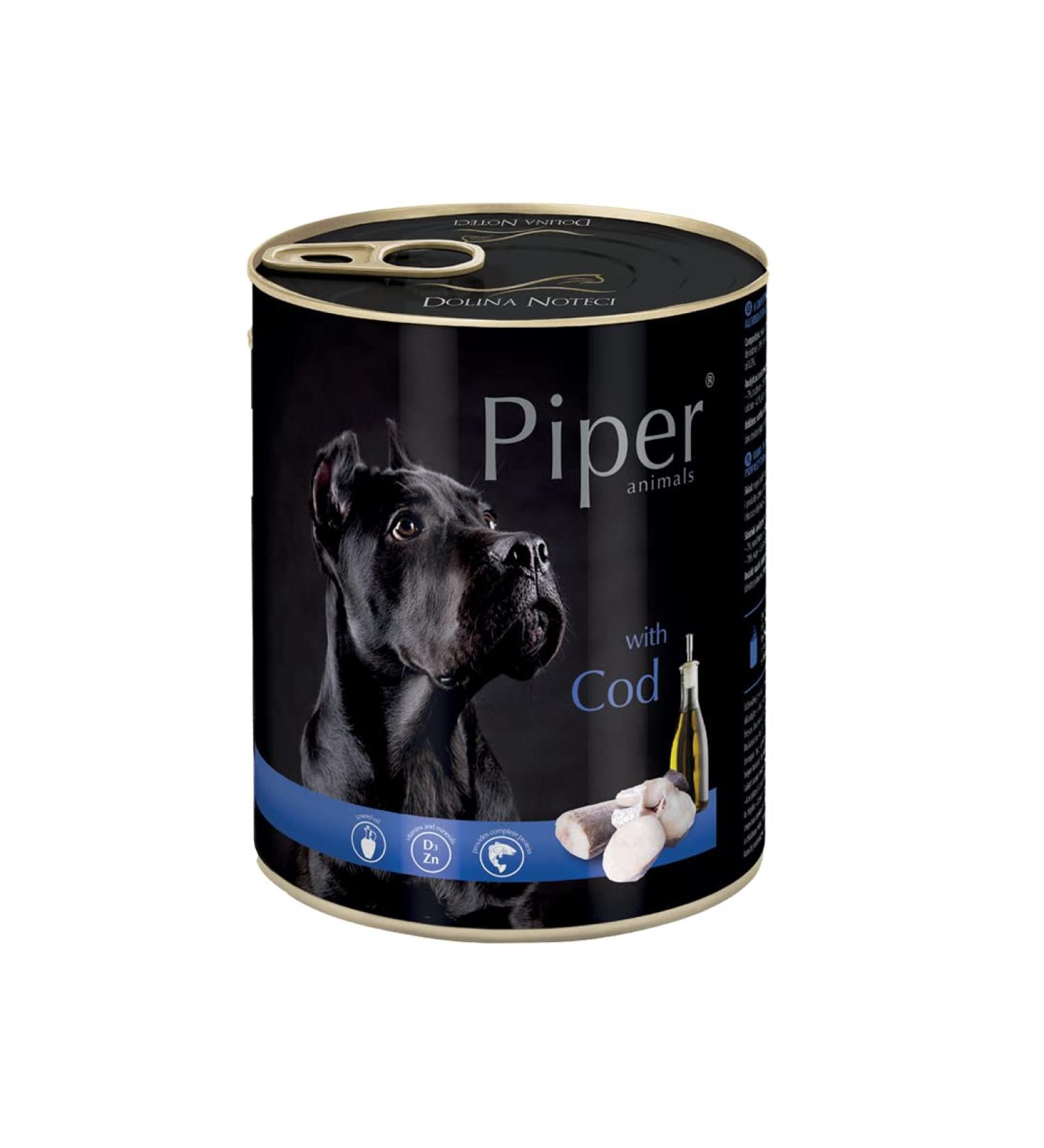 PIPER with cod 800 g can of dog Piper Canned Dogs News - Buy Online on GoSupps.com