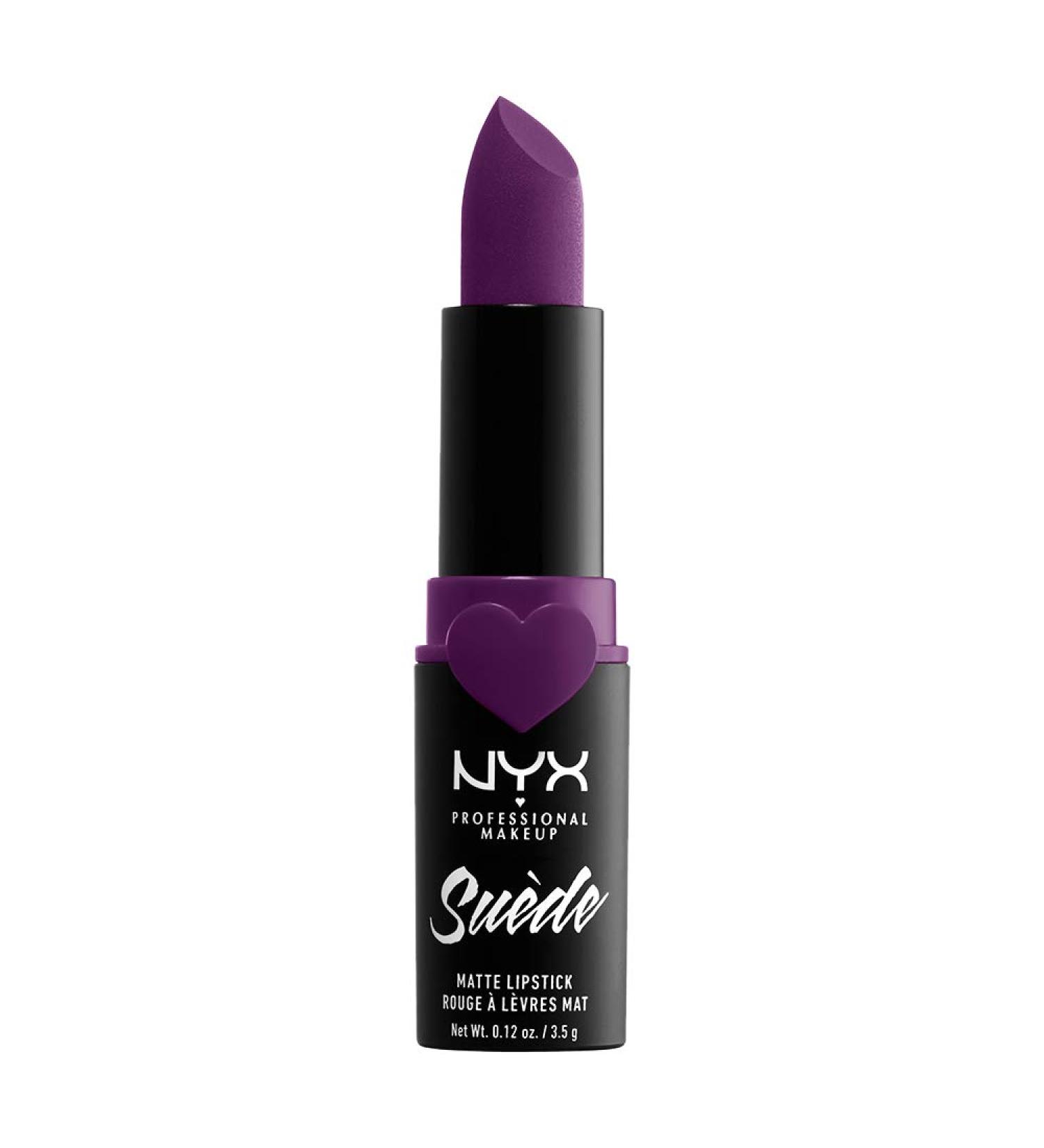 NYX Suede Matte Lipstick in STFU (Magenta) - Vegan Formula - Buy Online on GoSupps.com