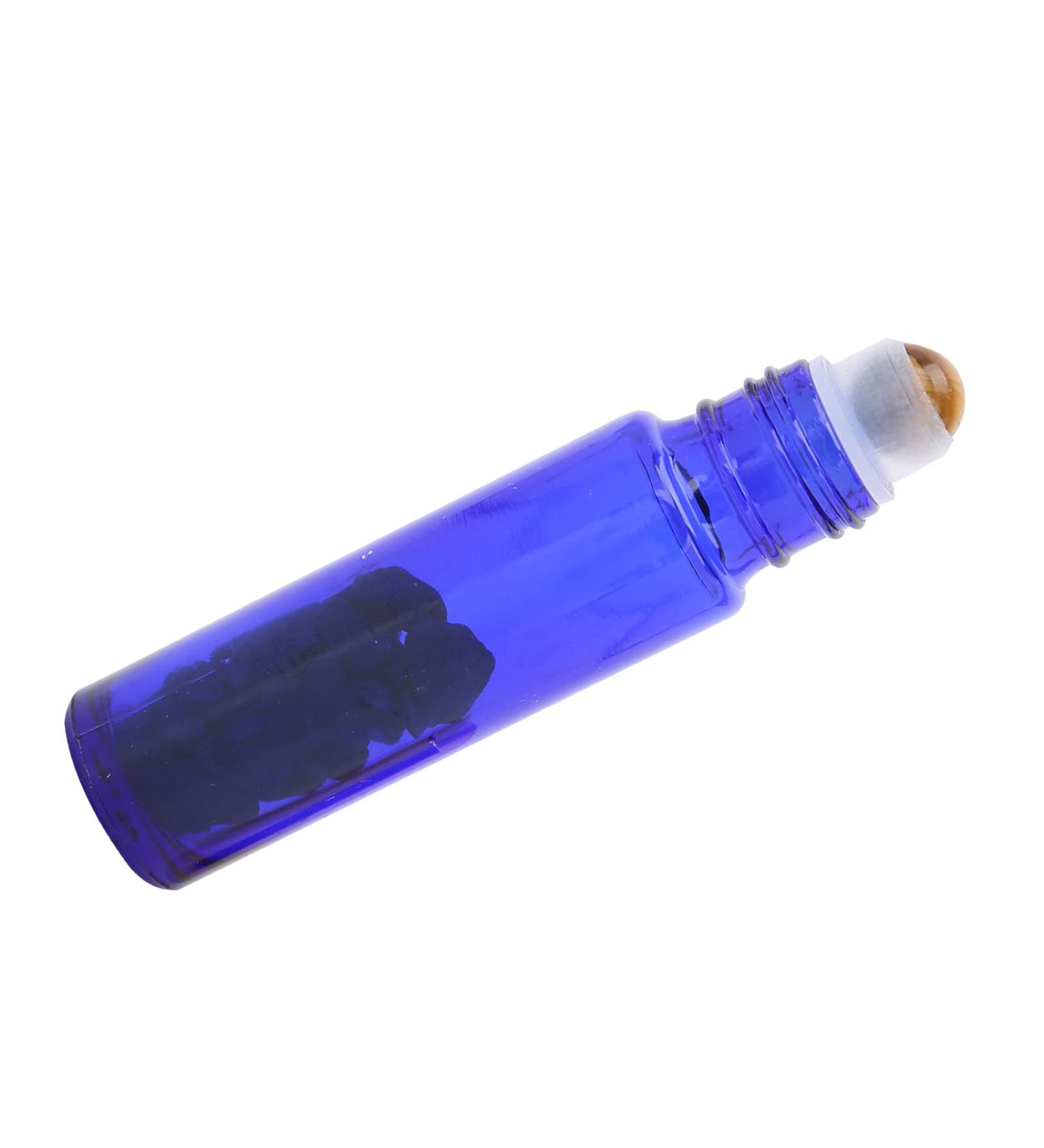 Fabater Roller Bottle Hotel Glass Essential Oil Bottle for Home Travel (10ML dark blue essential oil bottle + jade ball) - Buy Online on GoSupps.com