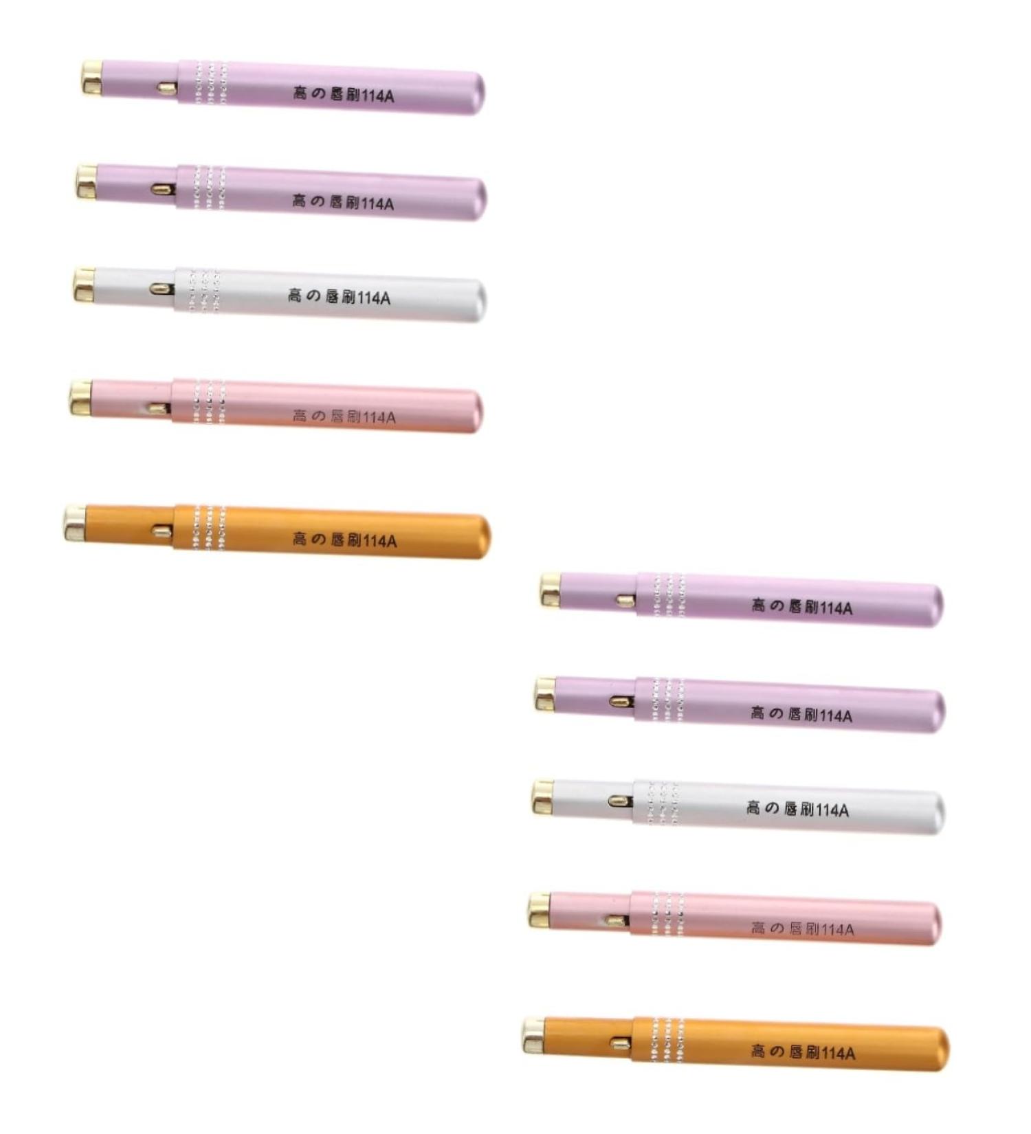 Buy Ipetboom 10 Pcs Retractable Lip Brush Set - Portable Lip Gloss Applicator & Scrubber - Assorted Colors - Ideal for Makeup Lovers - International Shipping Available - Buy Online on GoSupps.com