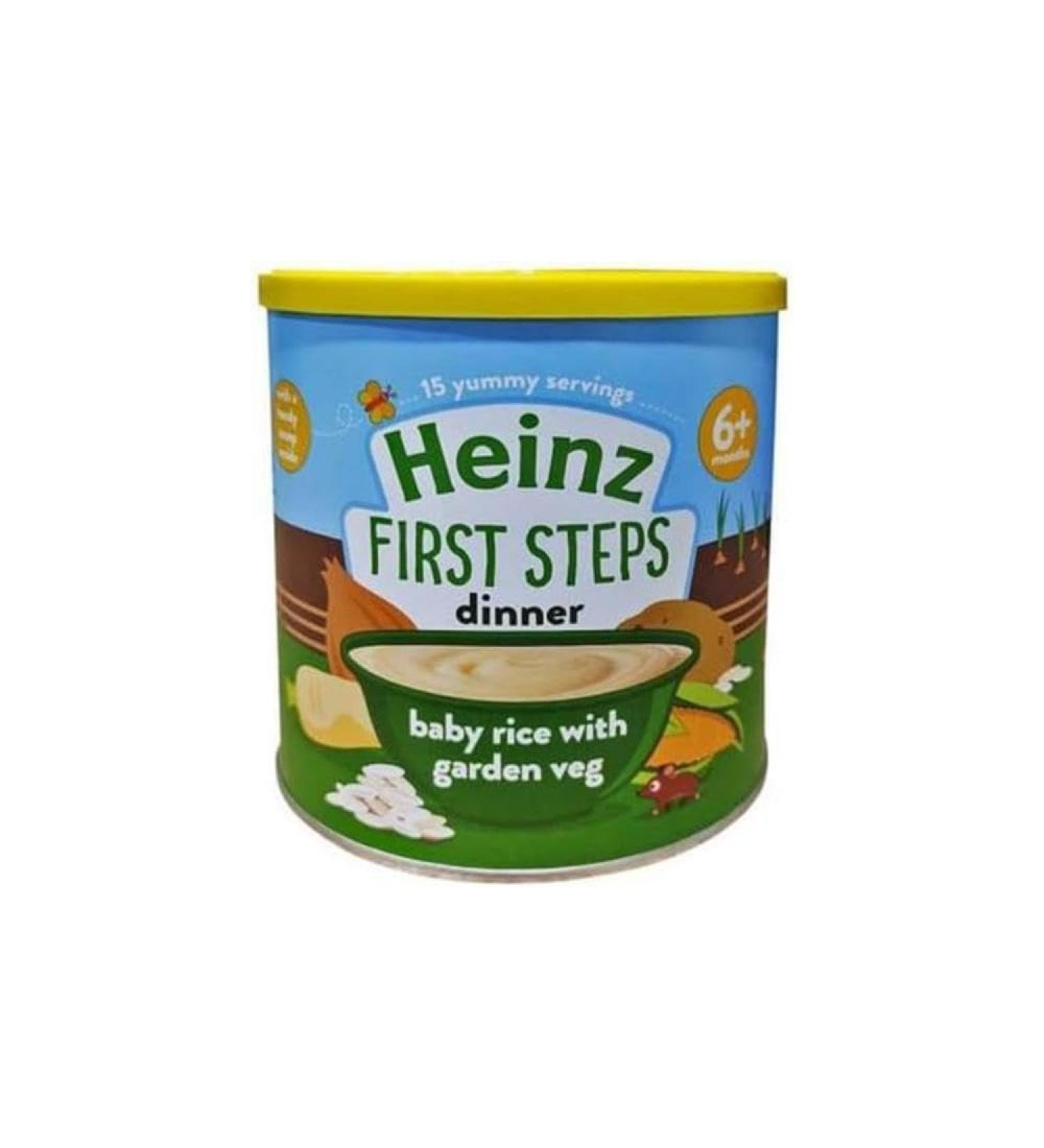 Heinz 6 Plus Months First Steps dinner Baby Rice with Garden Veg 200 g