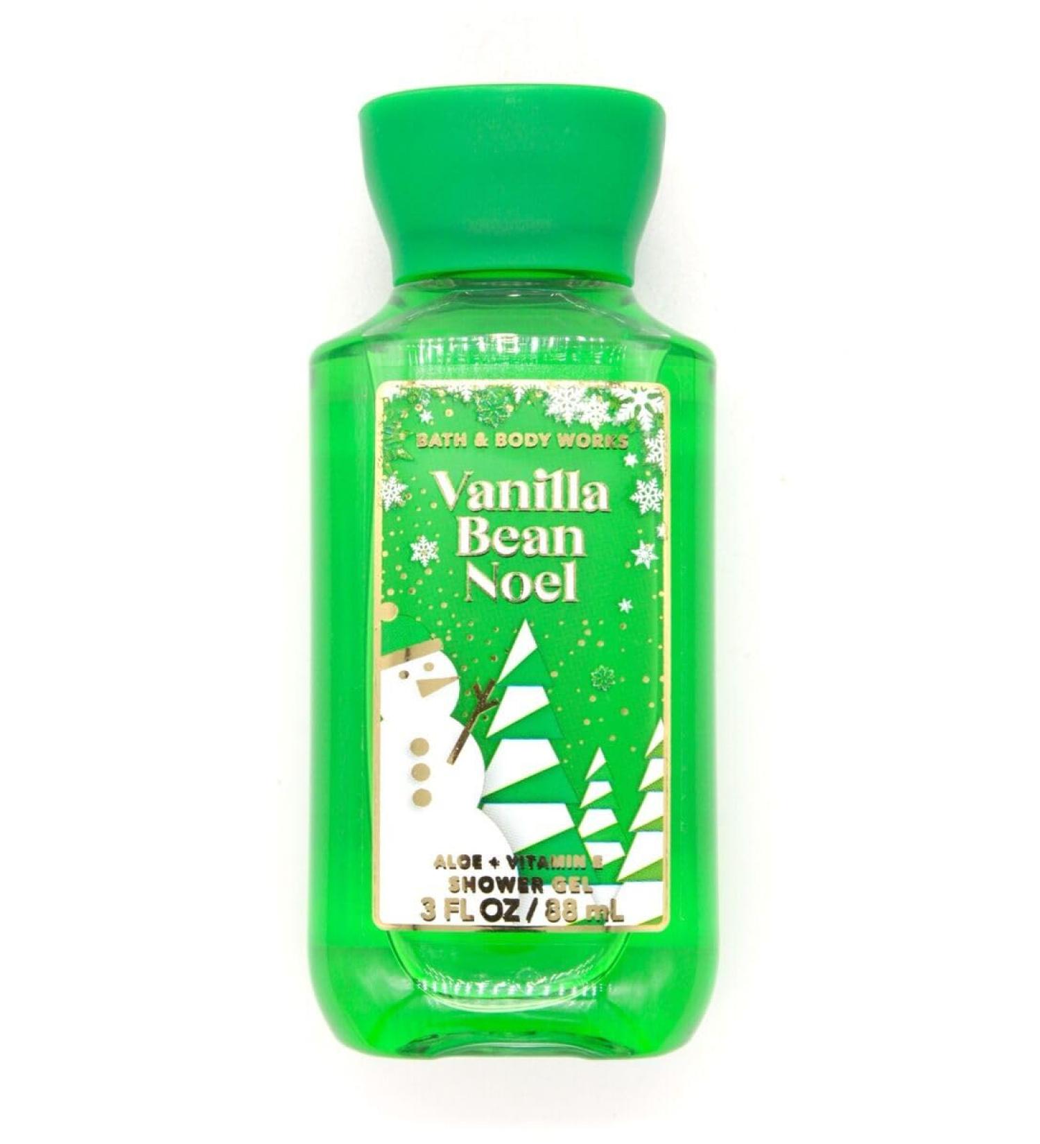 Bath & Body Works Travel Size Shower Gel 3.0 oz (Vanilla Bean Noel)