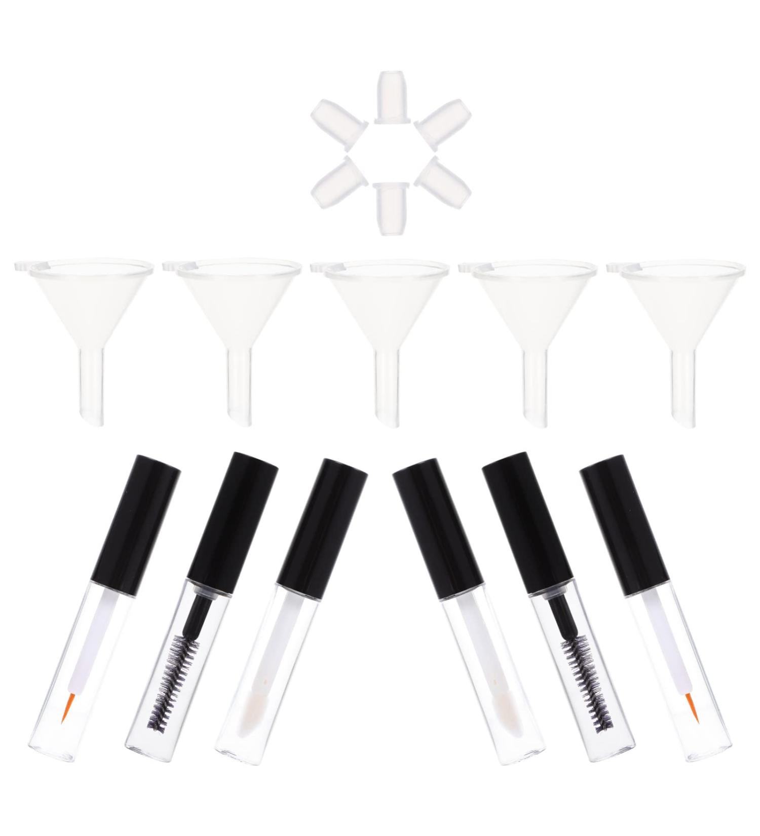 FOMIYES 1set Empty with Eyelash Gloss Portable Liner Mascara Elegant Lip Shadow Tubes Wand Refillable - Buy Online on GoSupps.com
