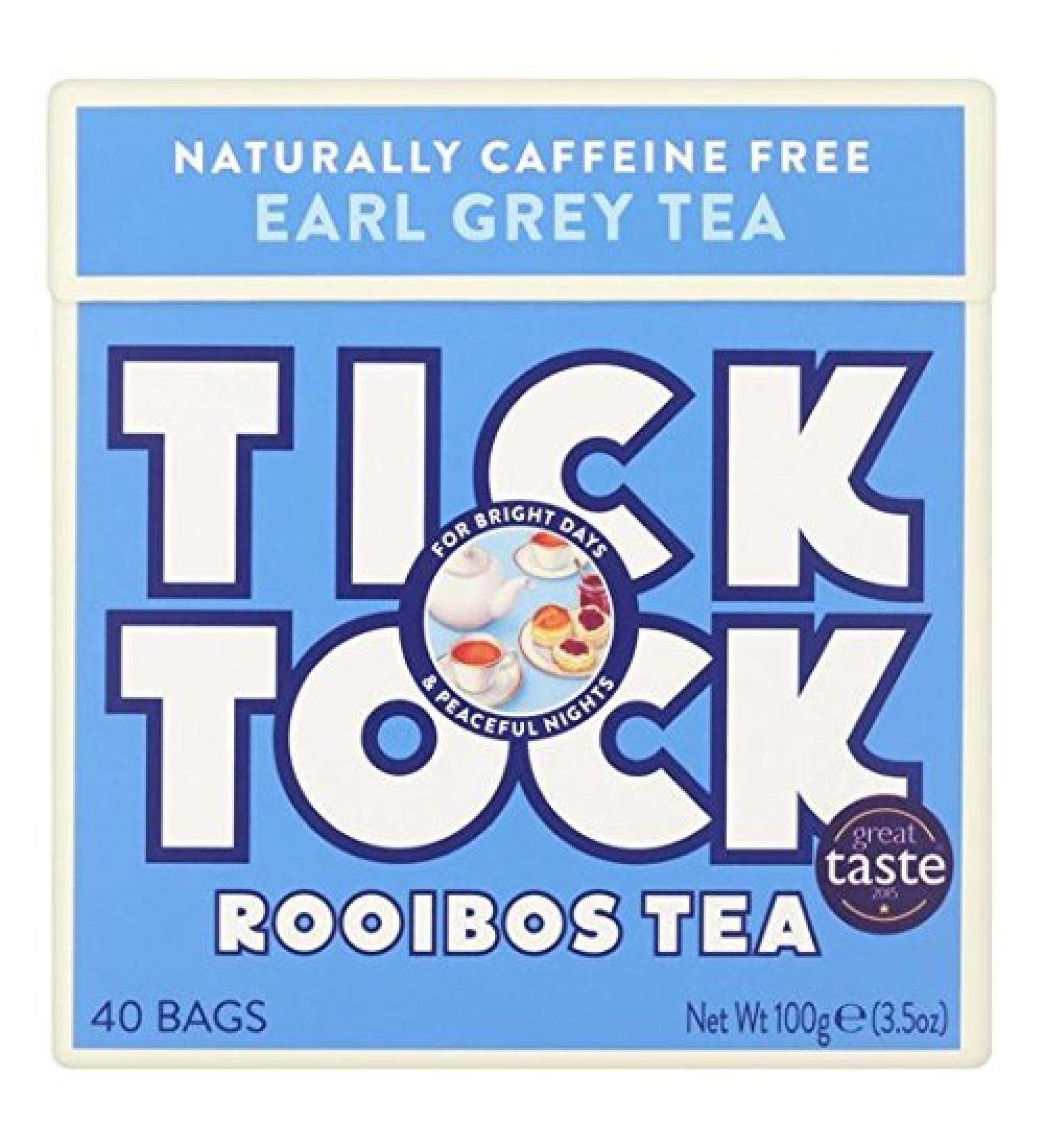 de 40 par paquet Tick Tock Rooibos Earl Grey 40