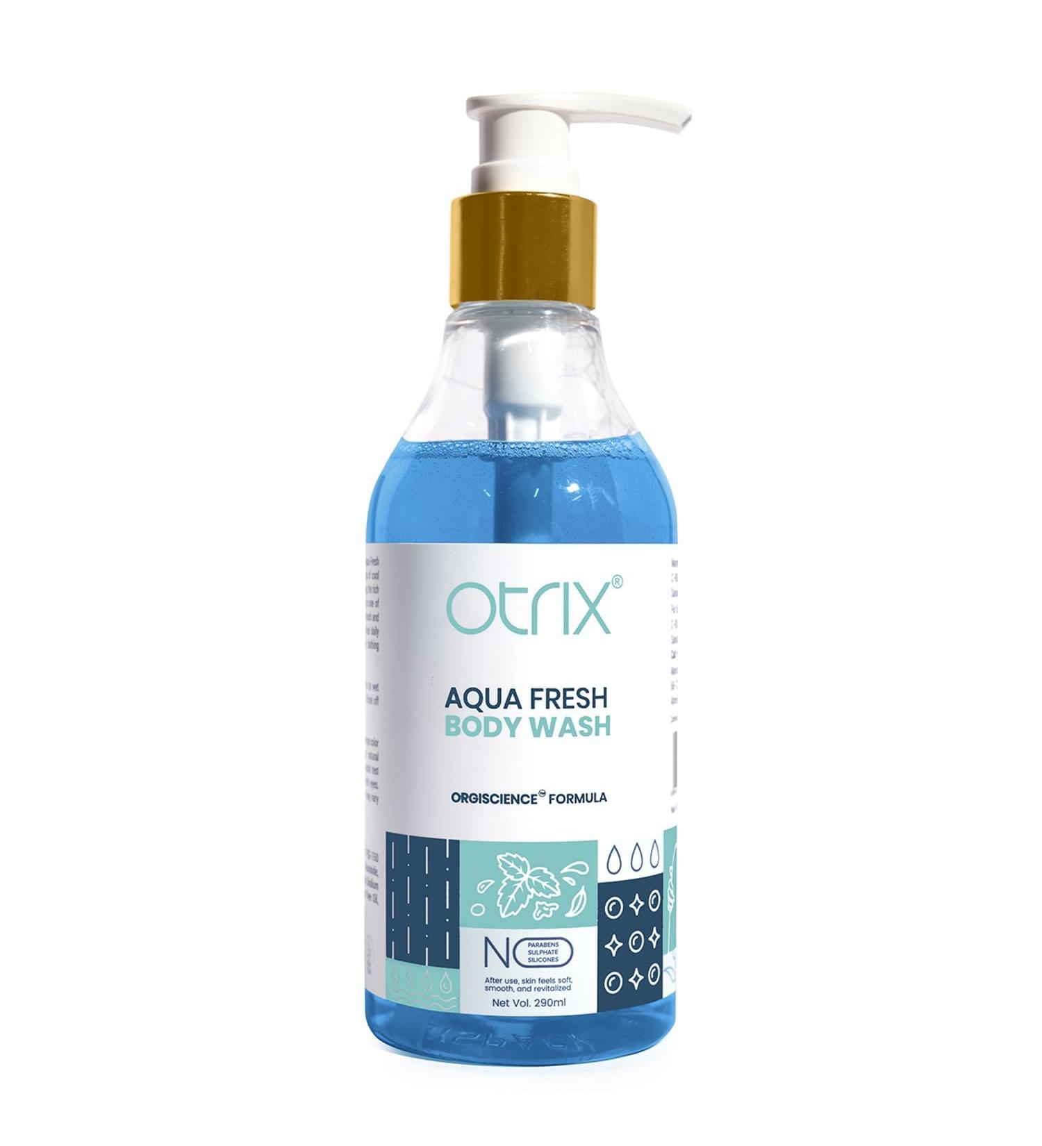 O.trix Aqua Fresh Hydrating Body Wash - Moisturizing Aloe & Citrus Formula | Sulfate & Paraben-Free | Unisex Body Wash 290ml for Intense Hydration - Buy Online on GoSupps.com