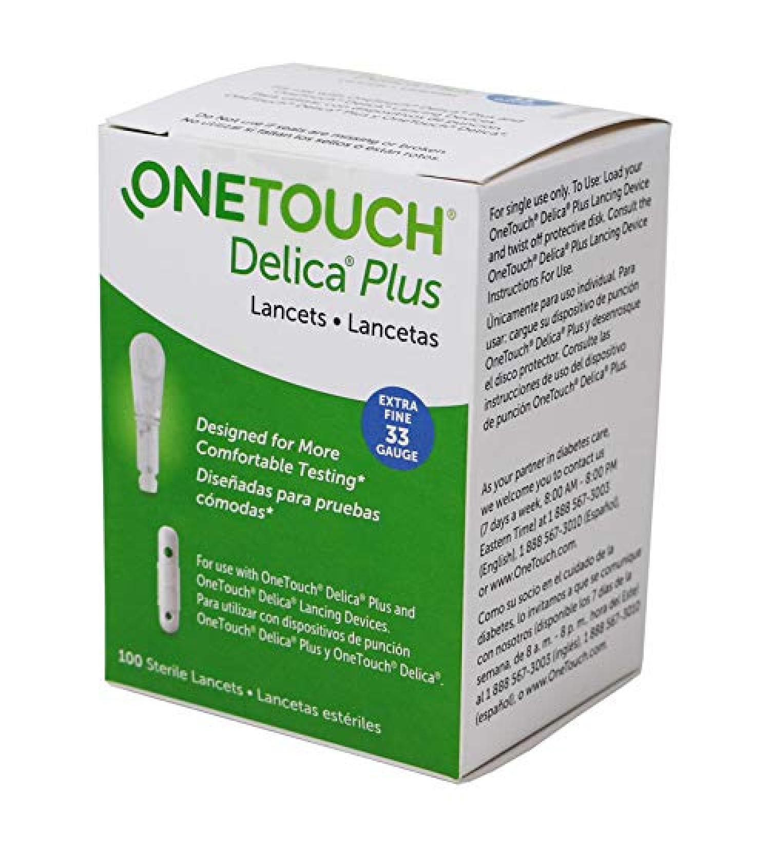 OneTouch Delica Plus Lancets 33G - New Look | Buy Online - Buy Online on GoSupps.com
