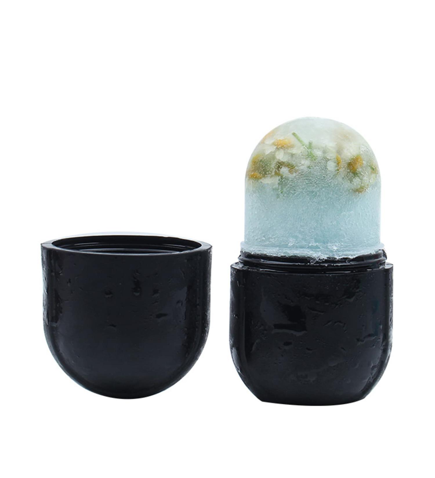 Buy Ice Roller & Silicone Ice Cube Mold - Gua Sha Massager for Soothing Puffy Eyes & Tightening Skin | Beauty Care Tool (Black) - International Shipping Available - Buy Online on GoSupps.com
