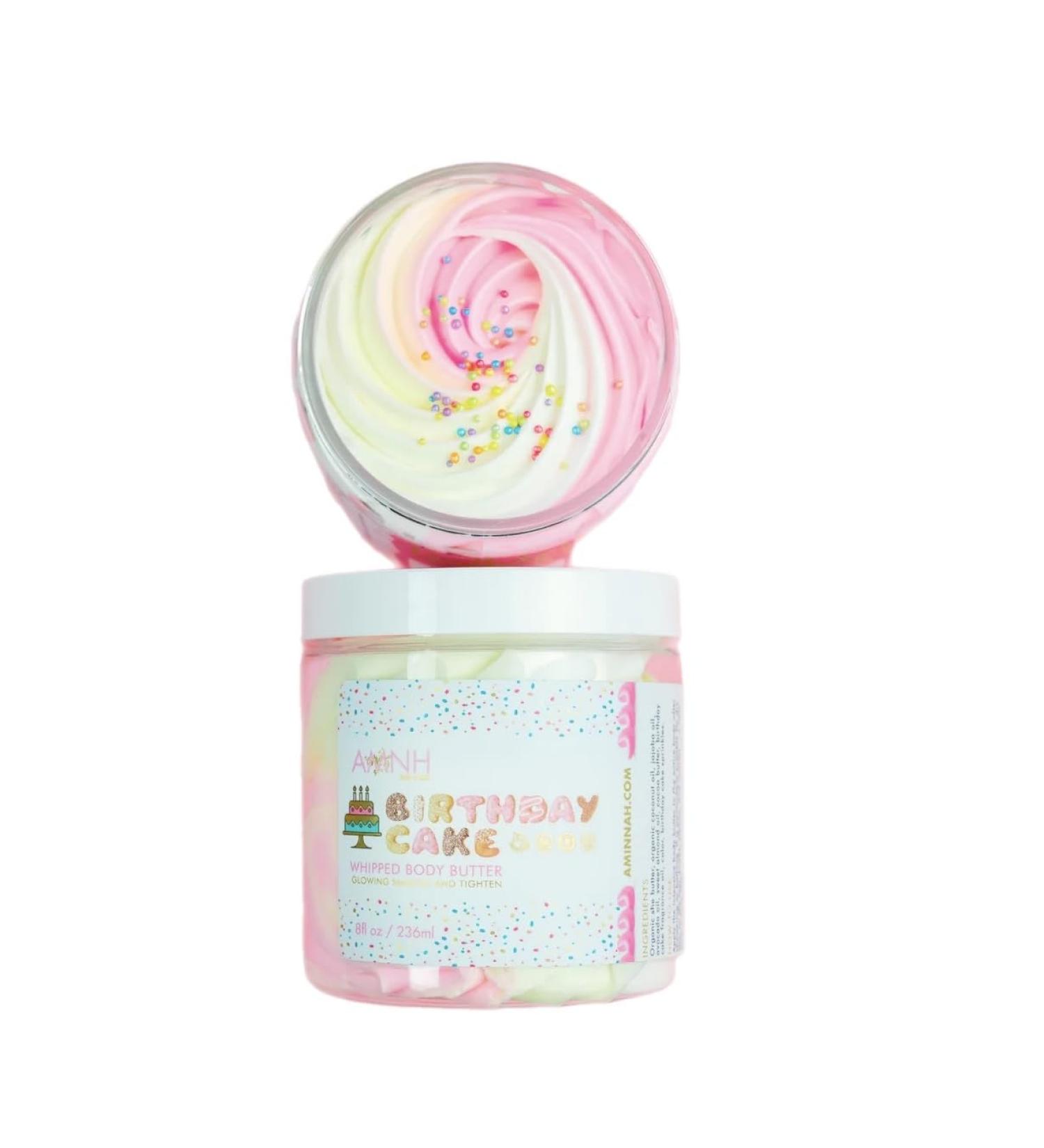 Aminnah Moisturizing Birthday Cake Body Butter 8 oz