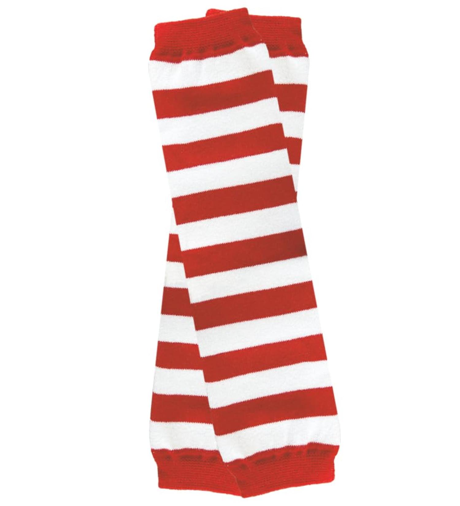 Red & White Stripe Baby Leg Warmers by juDanzy - Unisex One Size - Buy Online on GoSupps.com