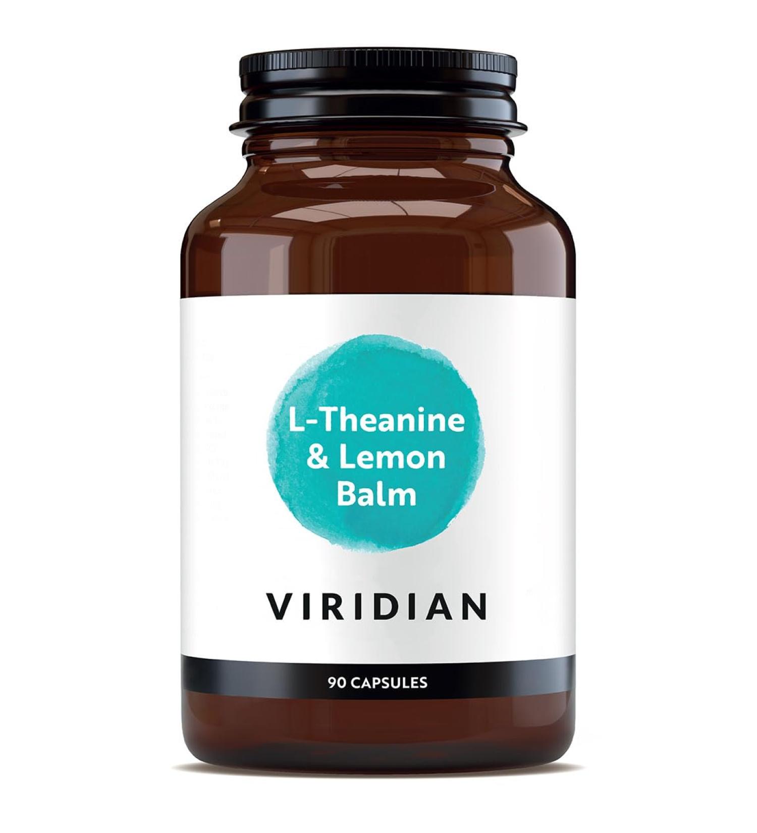Viridian - L-Theanine and Lemon Balm 90 Veg Caps | 300mg Lemon Balm Extract & 200mg L-Theanine | Supports Cognitive Function | 100% Active Ingredients with No Fillers or Artificial Additives 90 count (Pack of 1) - Buy Online on GoSupps.com