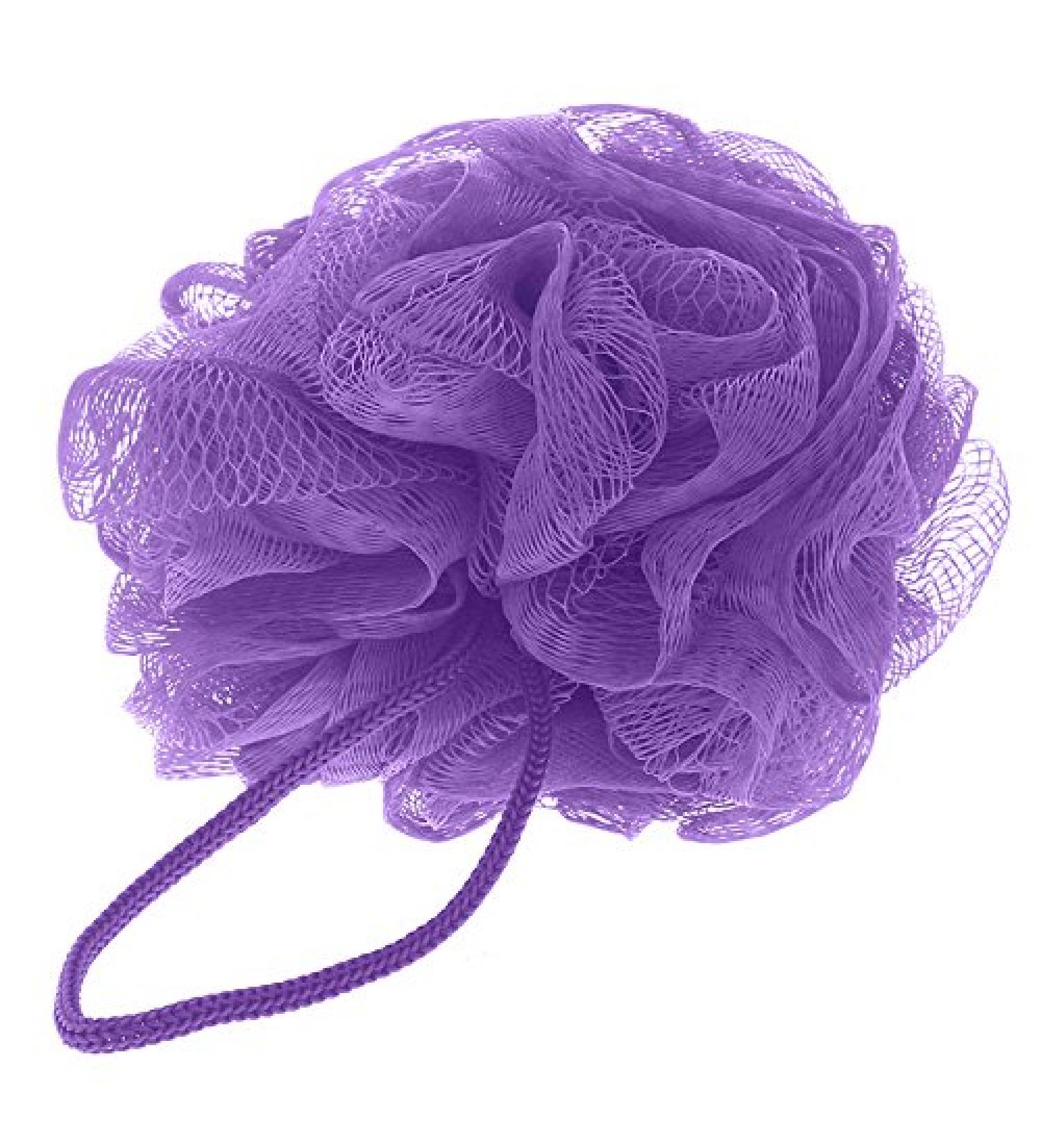 Soap sponge Kosmetex mesh shower sponge bath sponge for soaping peeling sponge purple
