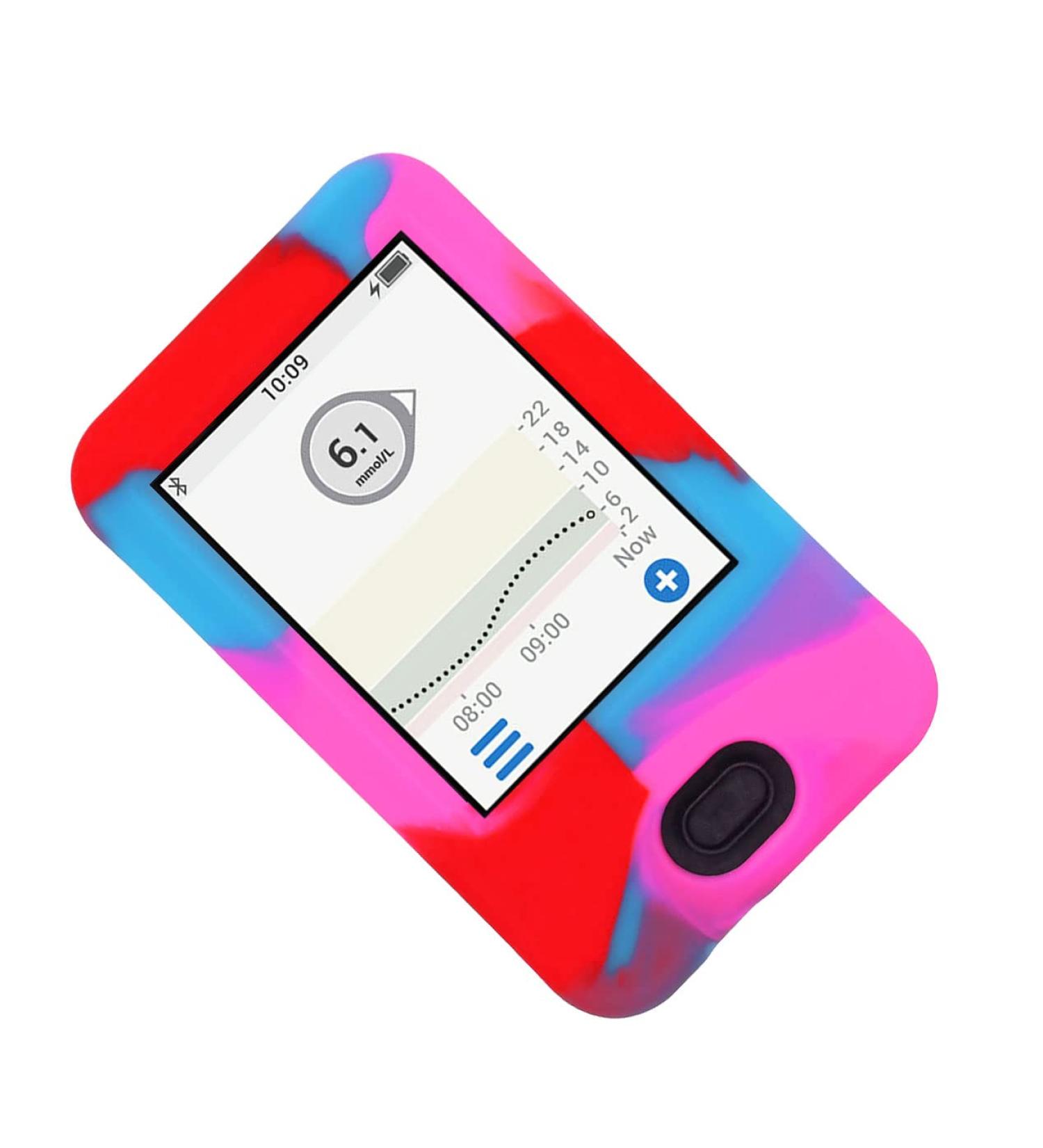 (Mix-Red) Premium Silicone Dexcom G6 Mobile CGM Case - Yellow | Durable & Stylish - Buy Online on GoSupps.com