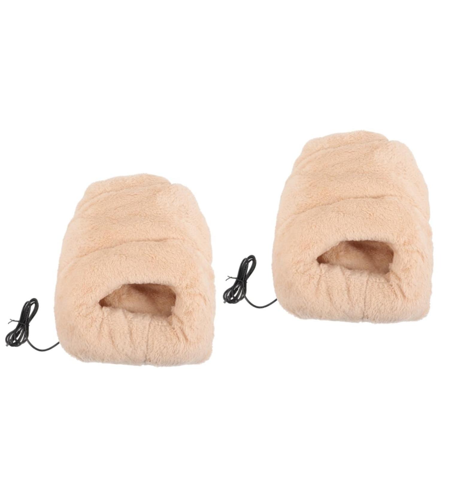 Solustre Electric Footrest Pillow - Winter Heating Shoes & Plush Foot Warmers for Home & Office - Buy Online on GoSupps.com