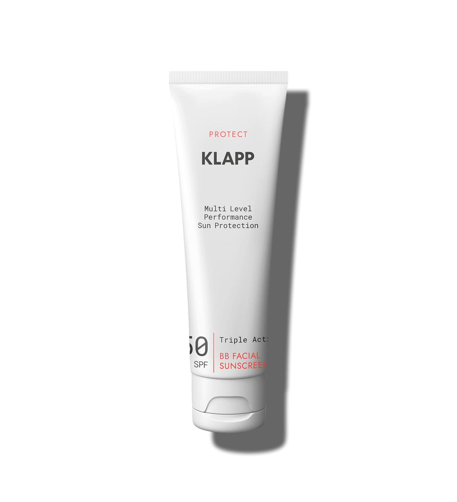 KLAPP Cosmetics MULTI LEVEL PERFORMANCE SUN PROTECTION Triple Action Facial Sunscreen BB 50 SPF 50ml