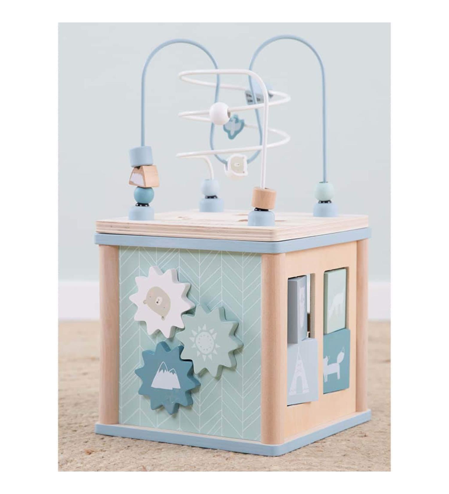 Little Dutch Activity Cube - Blue Motor Skills Loop Adventure for Kids | Shop Internationally - Buy Online on GoSupps.com