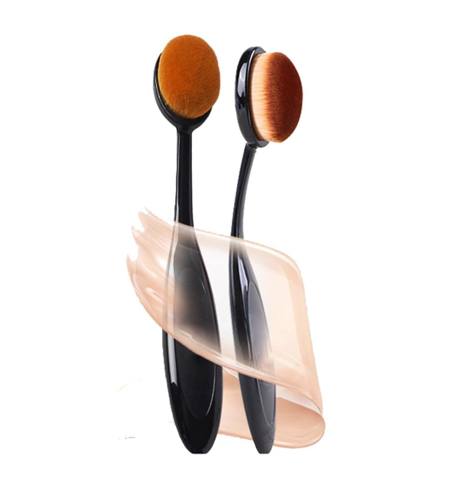 QUEMISS 2 Pc Make Up Brush Type Makeup Brushes Cosmetics Face Kabuki Foundation Brushes Cosmetic Foundation Makeup Brush - Buy Online on GoSupps.com