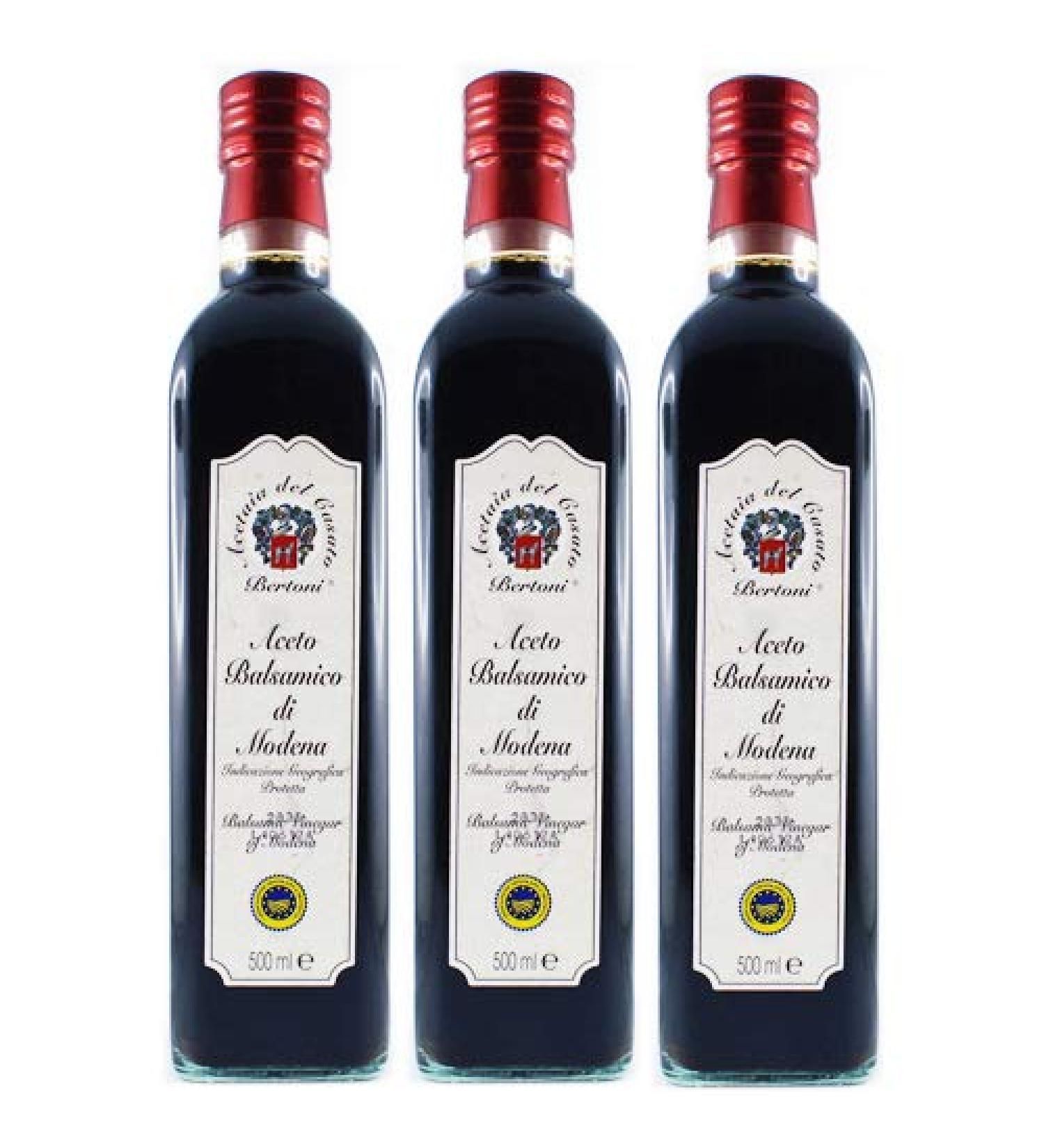 Acetaia del Casato Bertoni Bertoni Balsamic Vinegar of Modena Pack of 3 x 500 ml Bottles