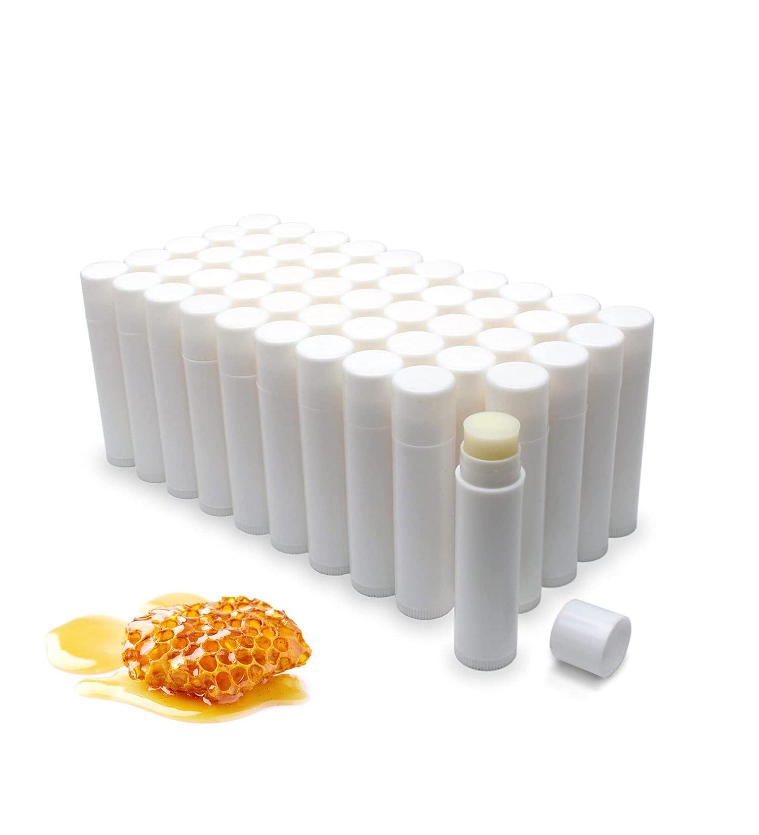 Unlabeled Natural Lip Balm Bulk - 50 Pack Honey | Perfect for Party Favors, Gift Baskets, or Business Branding - Men, Women, and Children - Buy Online on GoSupps.com
