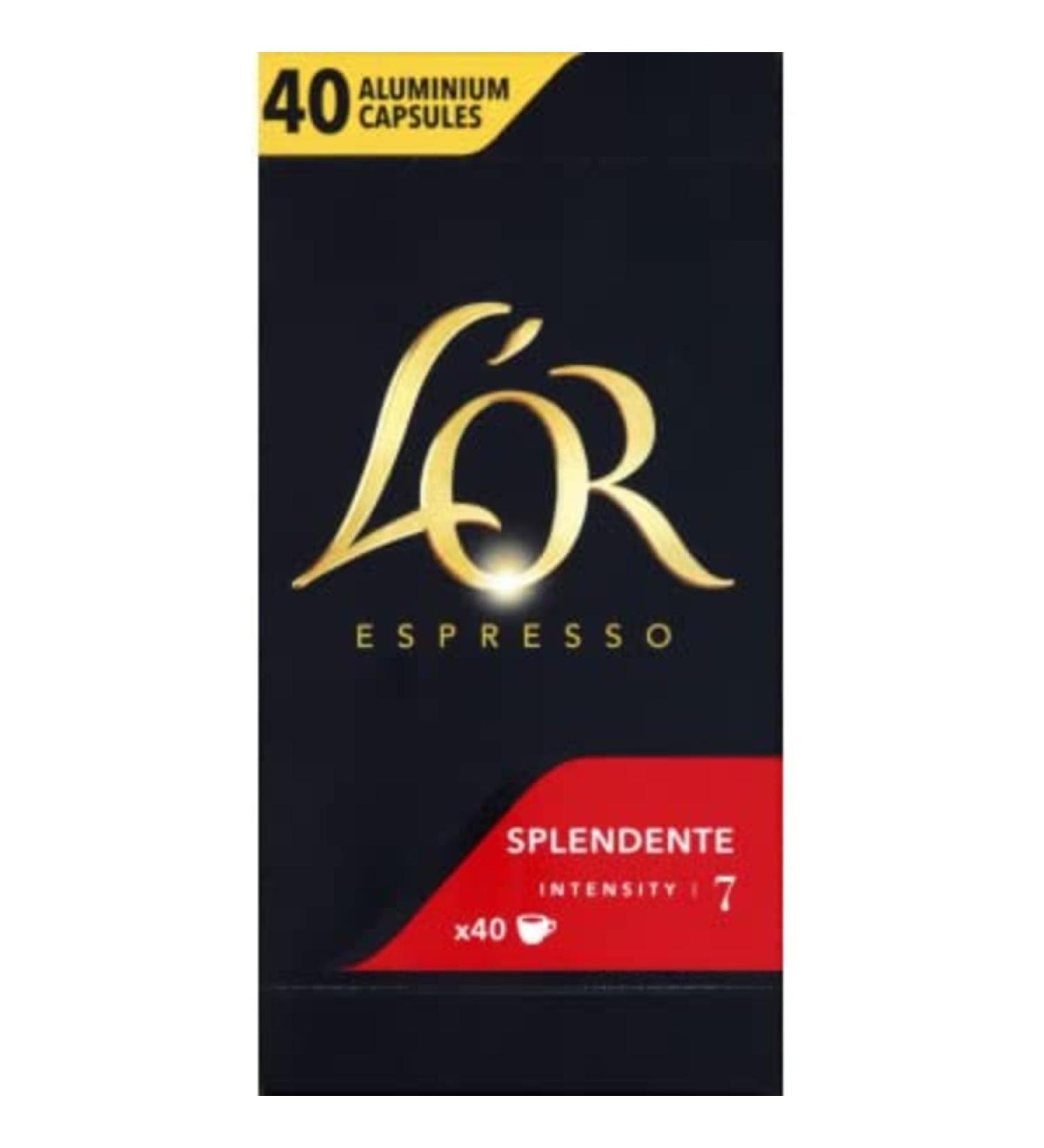 L'Or L Or Espresso splendent coffee intensity 7 - Box of 40, 208g
