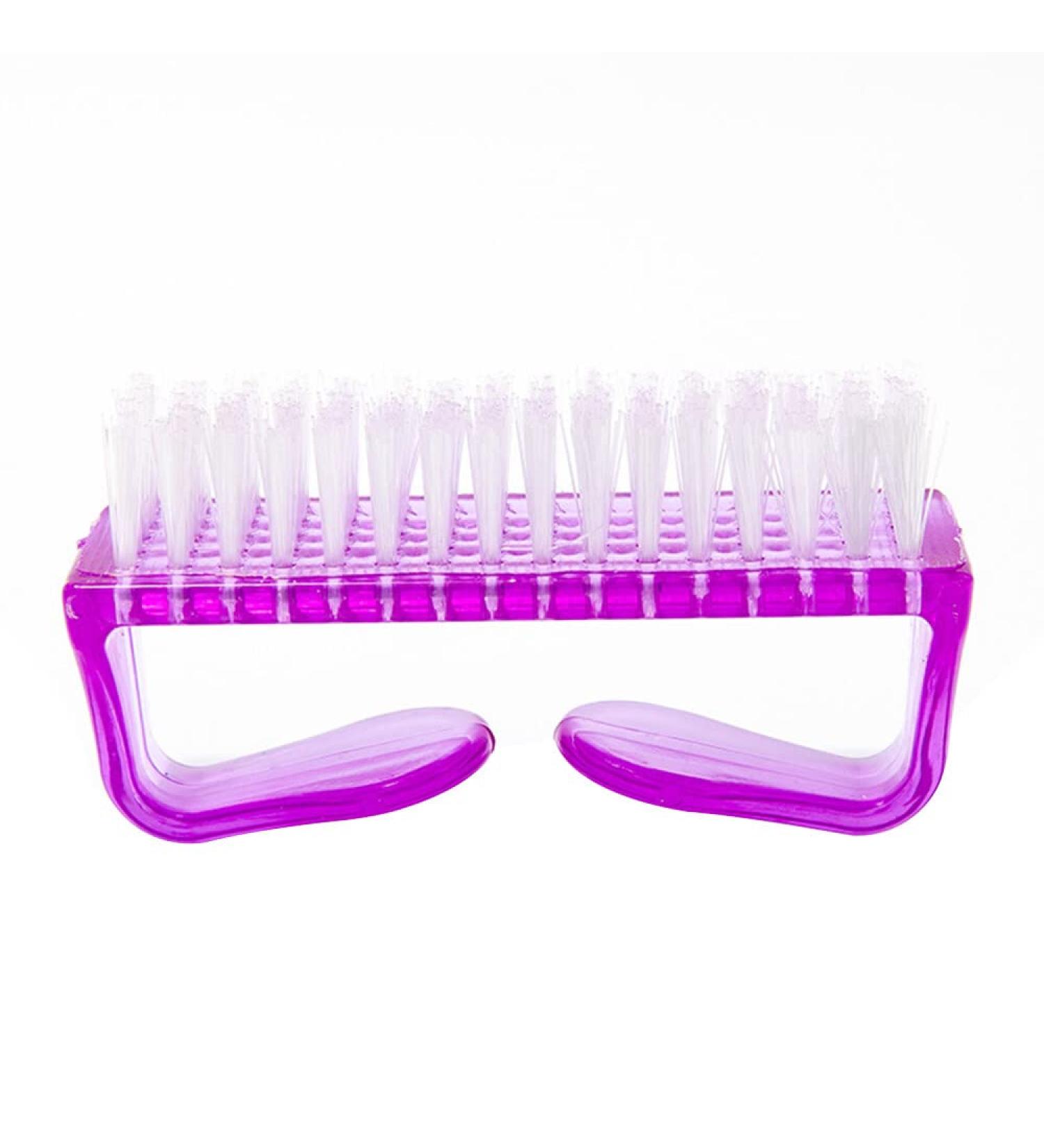 Handle Grip Nail Brush Nail Hand Fingernail Scrubbing Cleaning Brush For Toes Nails Cleaner Pedicure Brushescolor:PurpleUseful and Professional - Buy Online on GoSupps.com