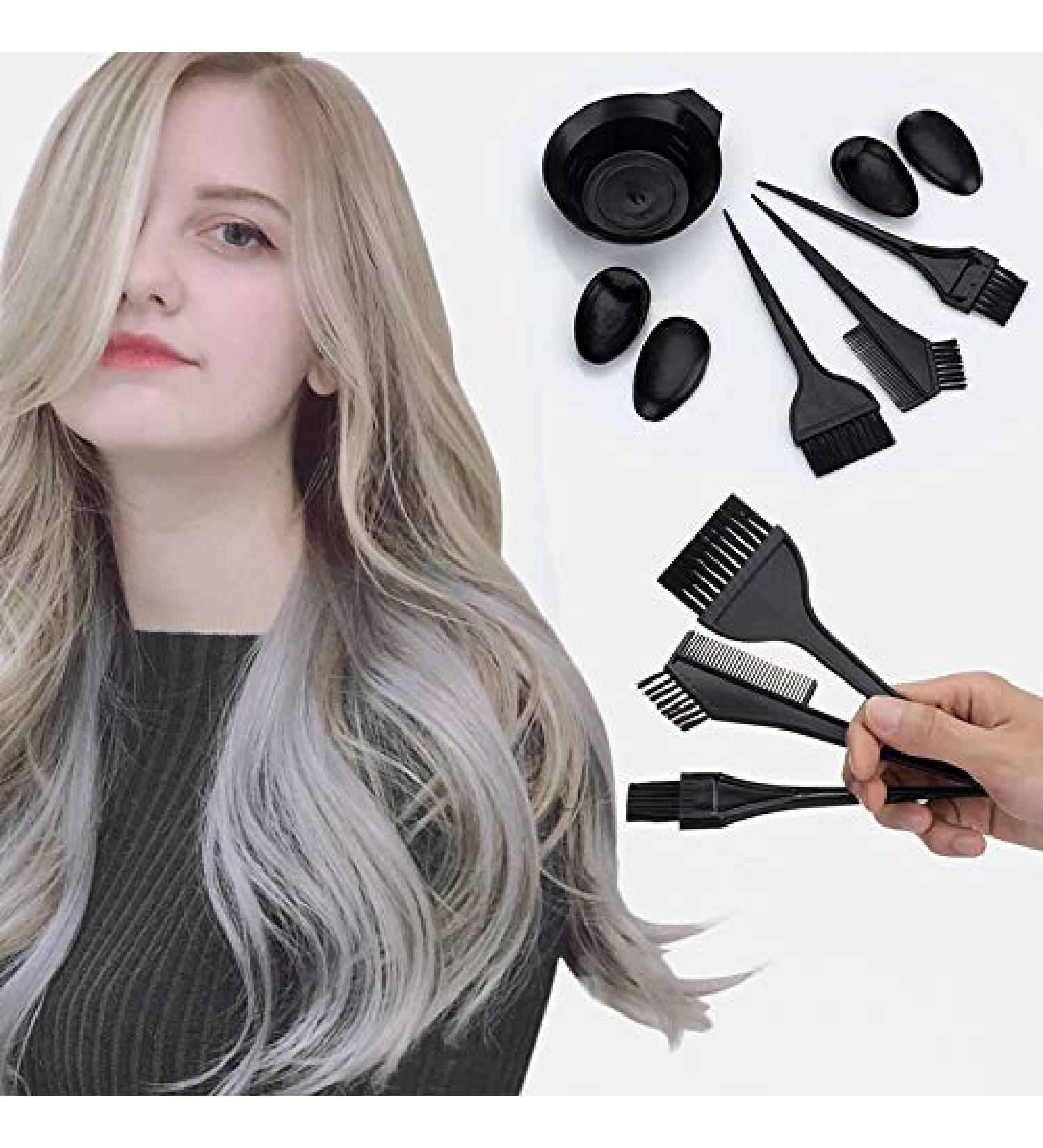 8-Piece Hair Dye Brush Set | Hair Coloring Kit with Bowl & Ear Covers for Easy Application - Buy Online on GoSupps.com