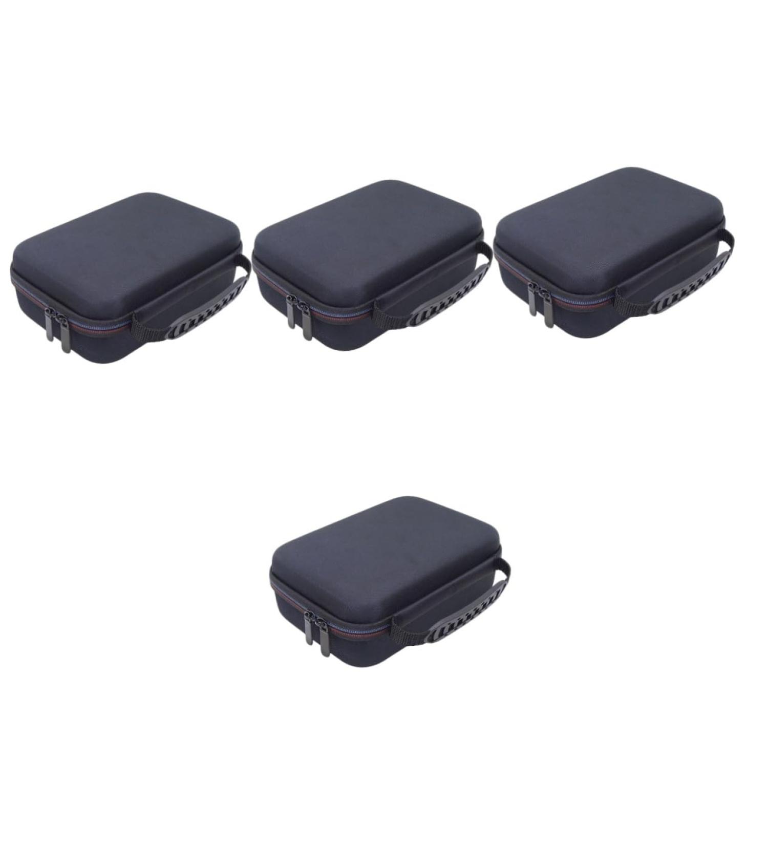 Minkissy 4-Piece Hard Razor Storage Bag | Shockproof Shaving Container for Hair Clippers & Scissors | Perfect Gift for Father's Birthday - Buy Online on GoSupps.com