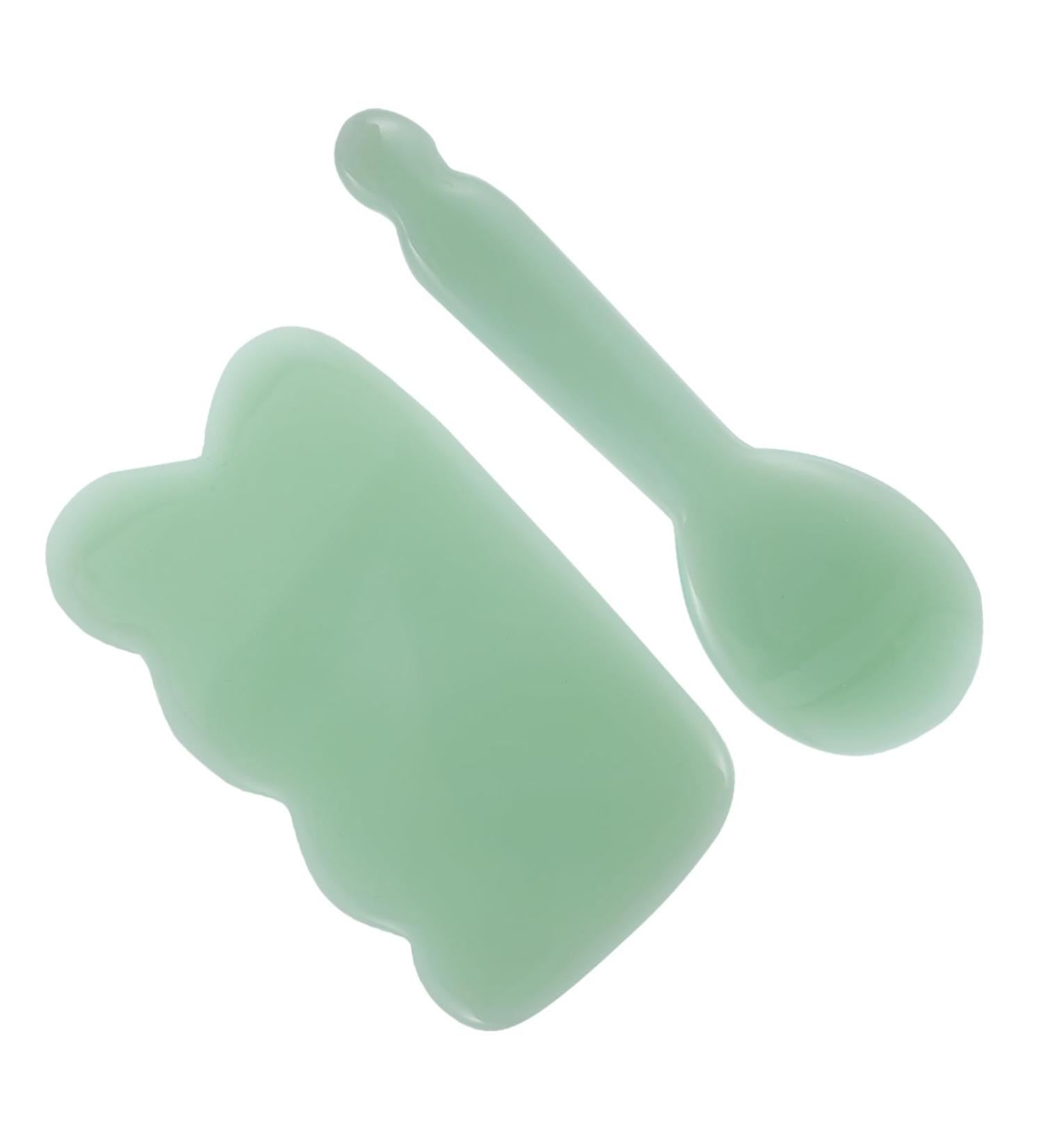 Healeved 2-in-1 Jade Face Scraping & Trigger Point Board Portable Massage Devices & Tools for Ultimate Relaxation - Buy Online on GoSupps.com
