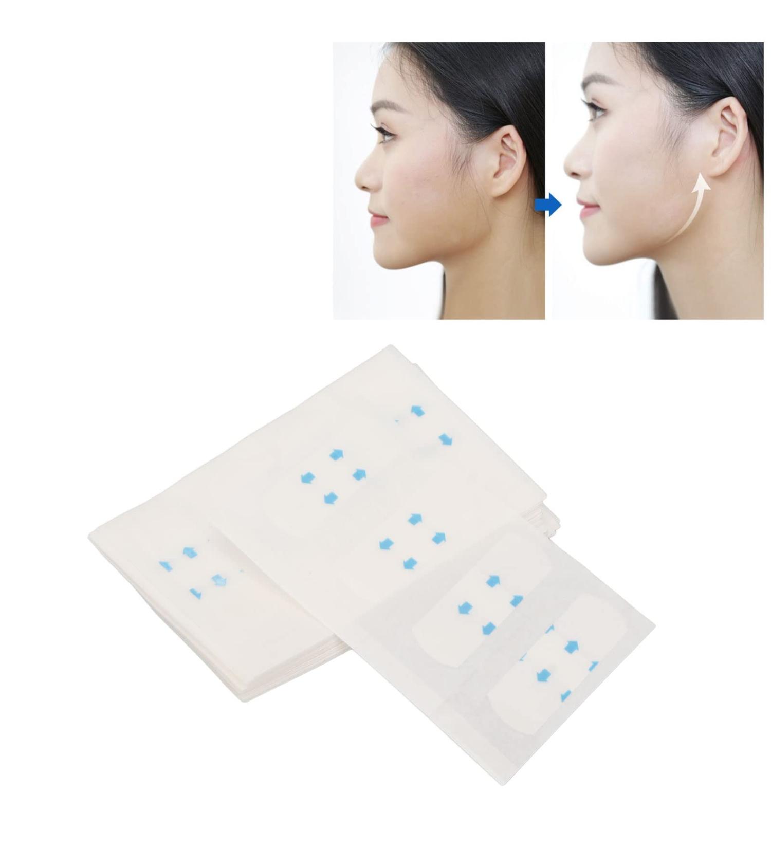 V Facelift Tape 100 Pieces Portable Wrinkle Facelift Tape for Sagging Double Chin Skin - Buy Online on GoSupps.com