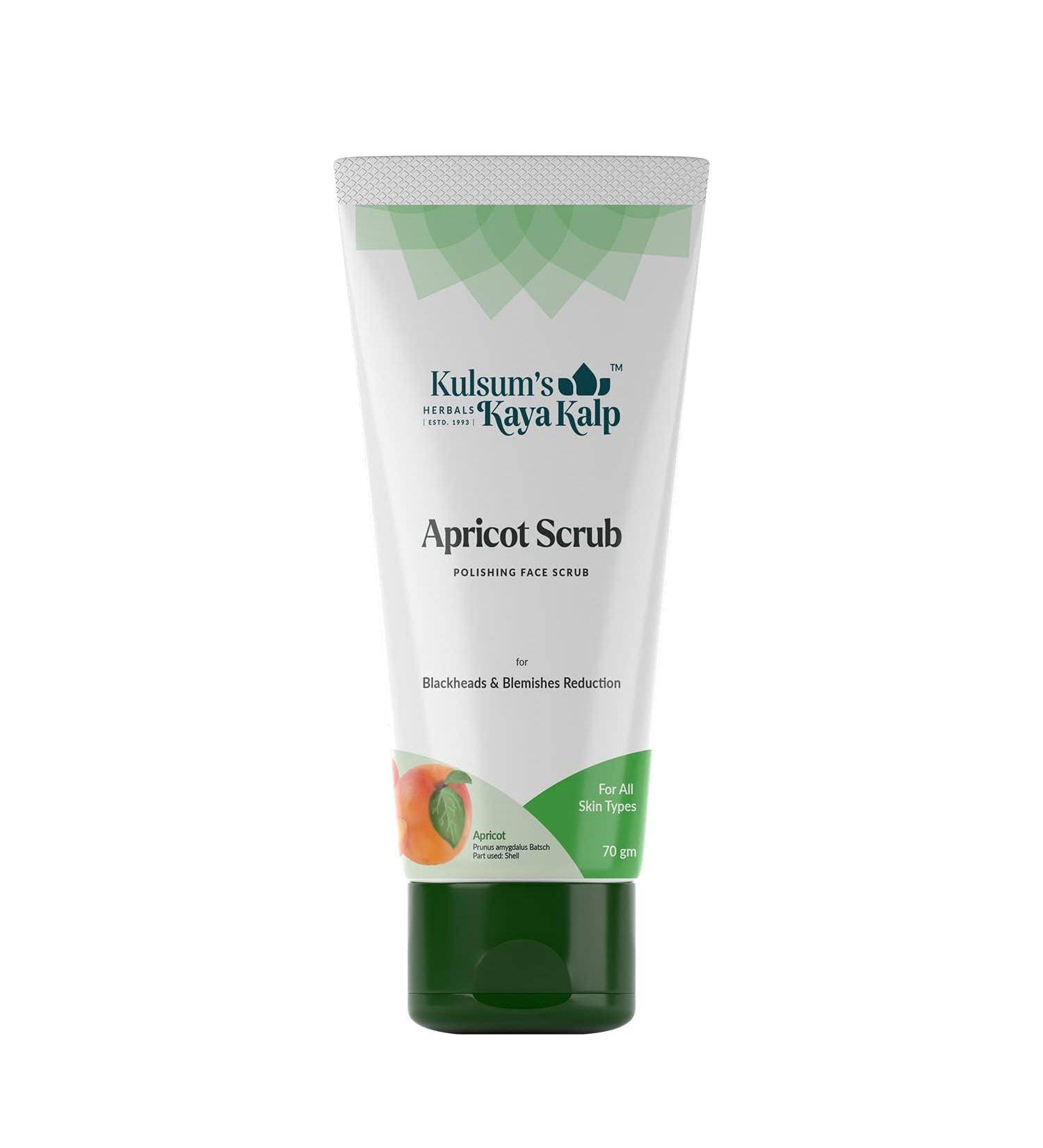 Herbals Apricot Scrub For Blackheads & Blemishes Reduction | Ideal For Men & Women | With Apricot | For All Skin Types | 70gm (Buy 2 Quantity Get 1 Quantity Free) - Buy Online on GoSupps.com