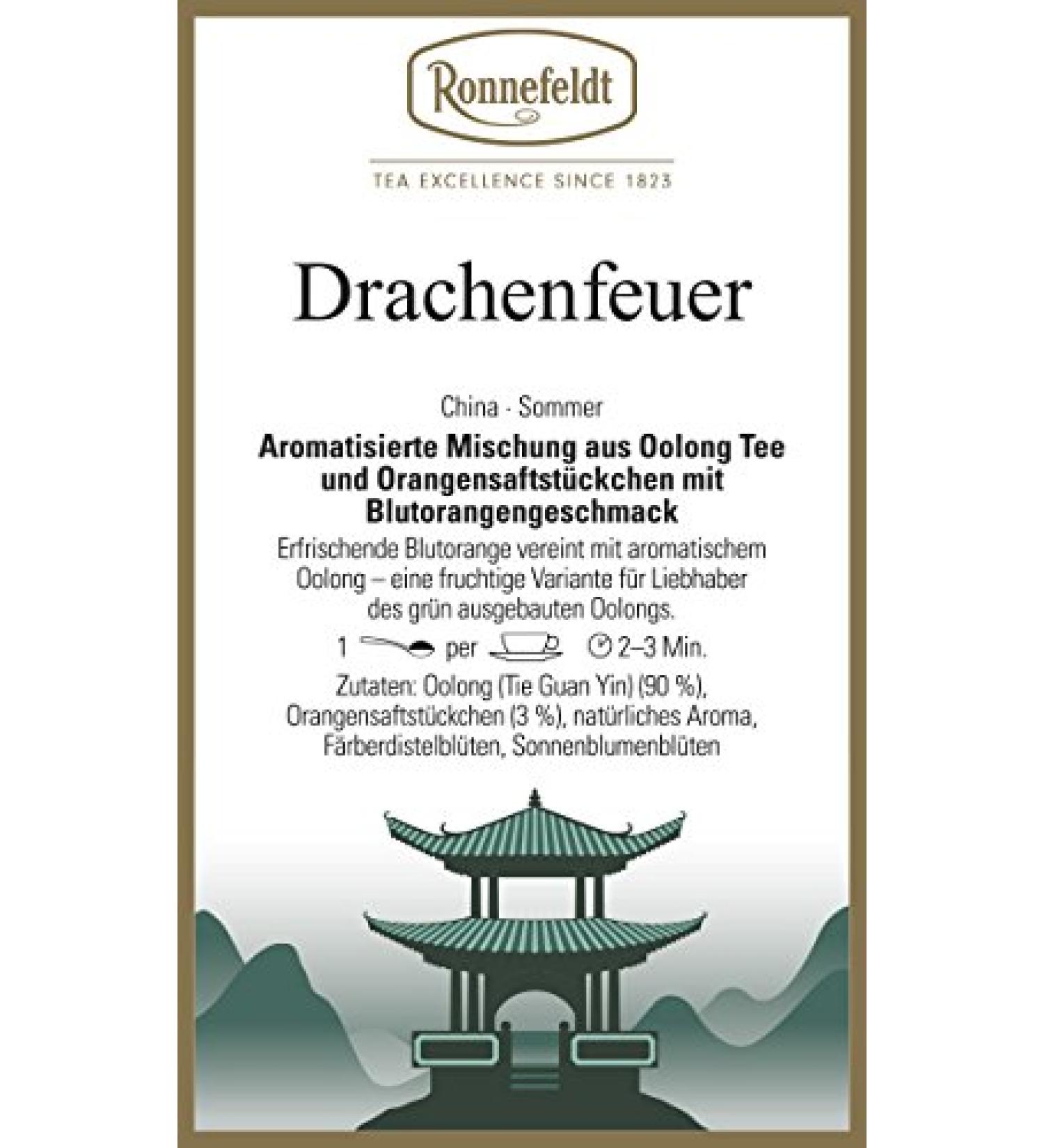 Ronnefeldt Ronnefeldt - Dragon Fire - Oolong Flavored Tea - 100g - Loose Leaf Tea