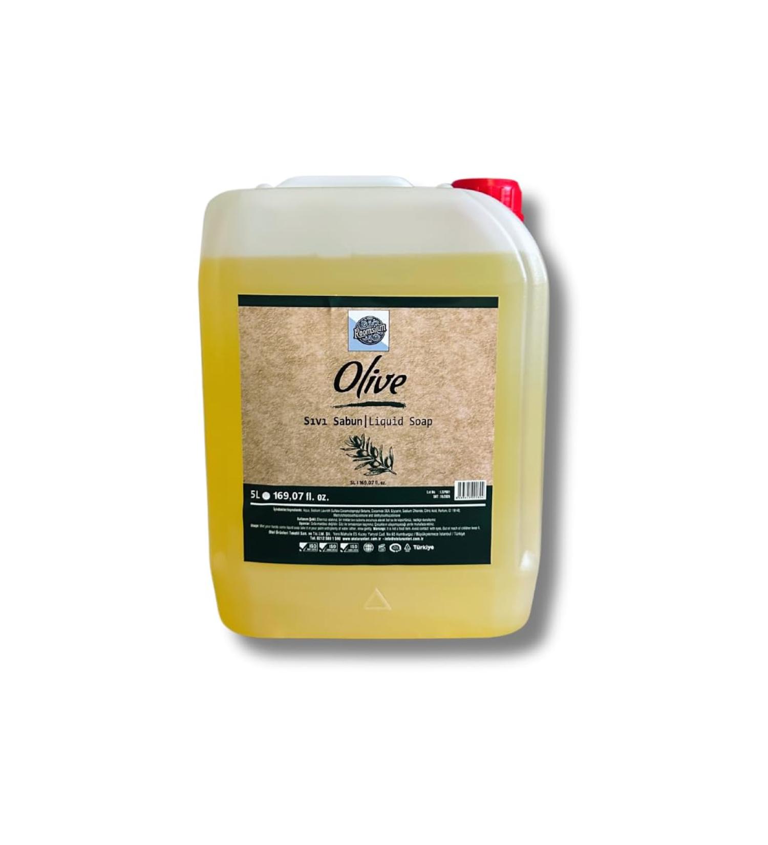 Roomsium Olive Blossom Liquid Soap - 1.3 Gallon | Paraben-Free Cruelty-Free Gluten-Free | Perfect for Sensitive Skin Hotels and Bulk Buyers - Buy Online on GoSupps.com