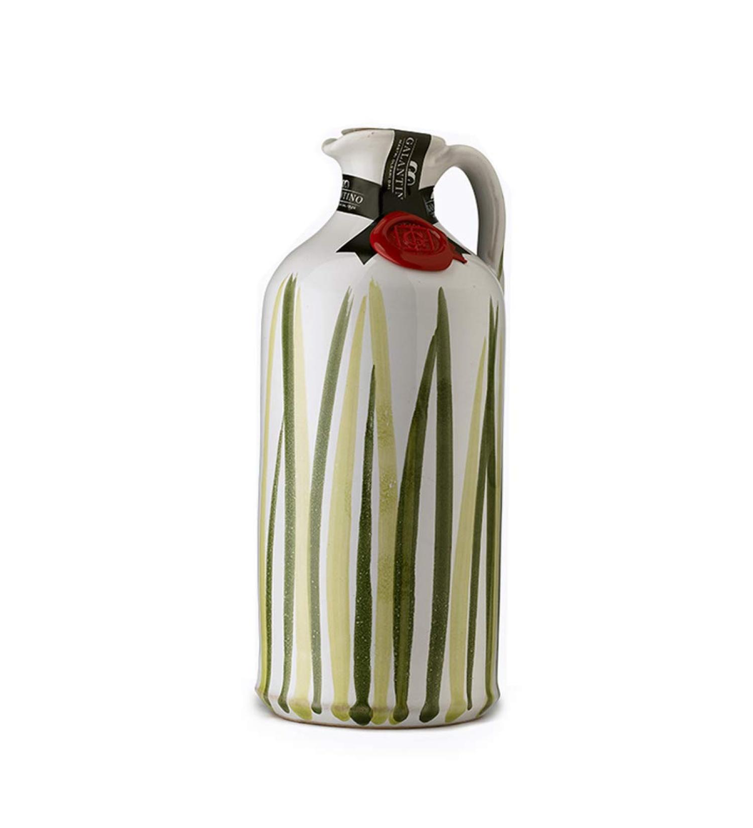 FRANTOIO GALANTINO Prato Ceramic Jug with Extra Virgin Olive Oil 500 ml