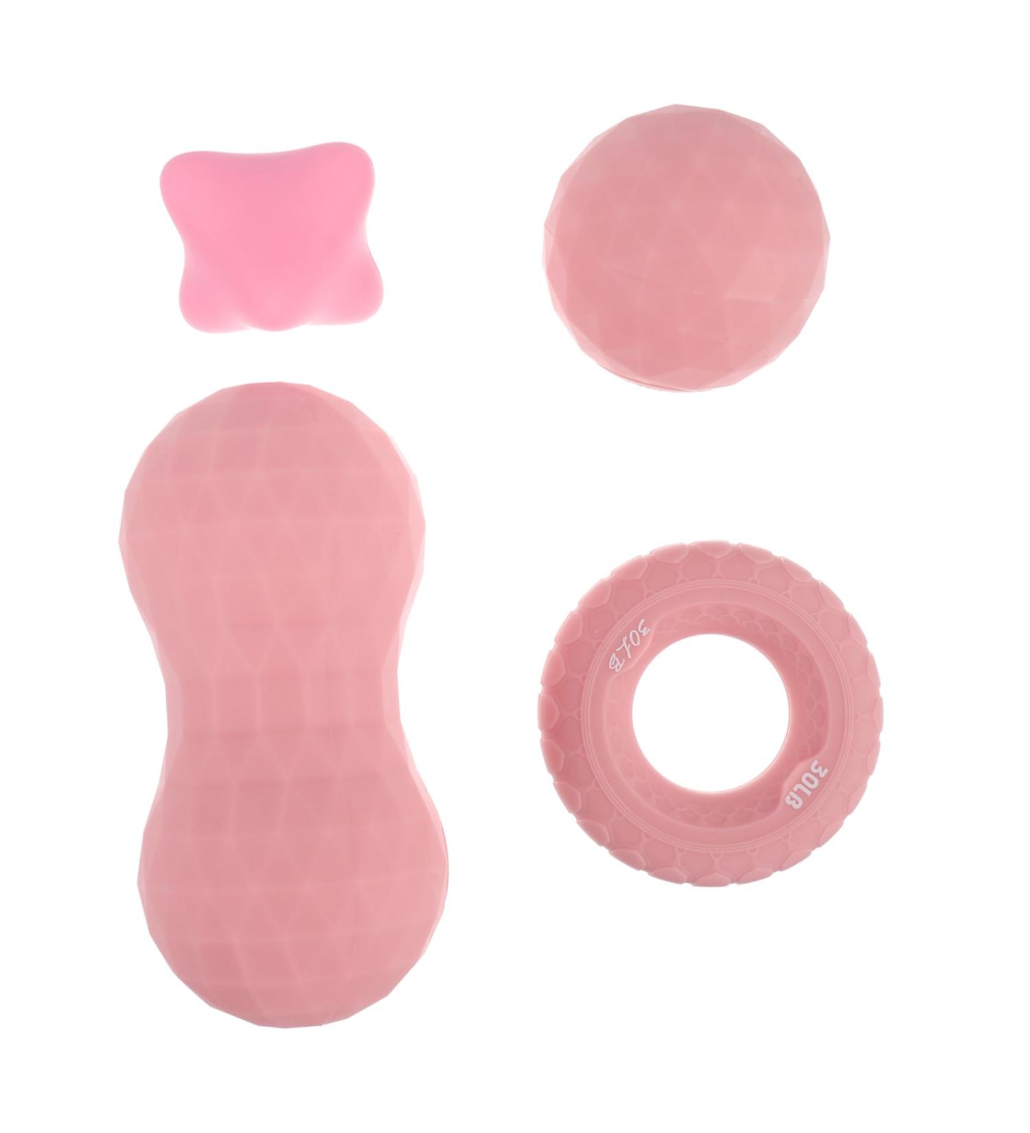 Homsfou 4-Piece Massage Ball Set - Lacrosse & Ice Hockey Muscle Relaxation Tools | Obernuss Polly Lip Gloss Massage Globe & Fitness Pebble Gel - Buy Online on GoSupps.com