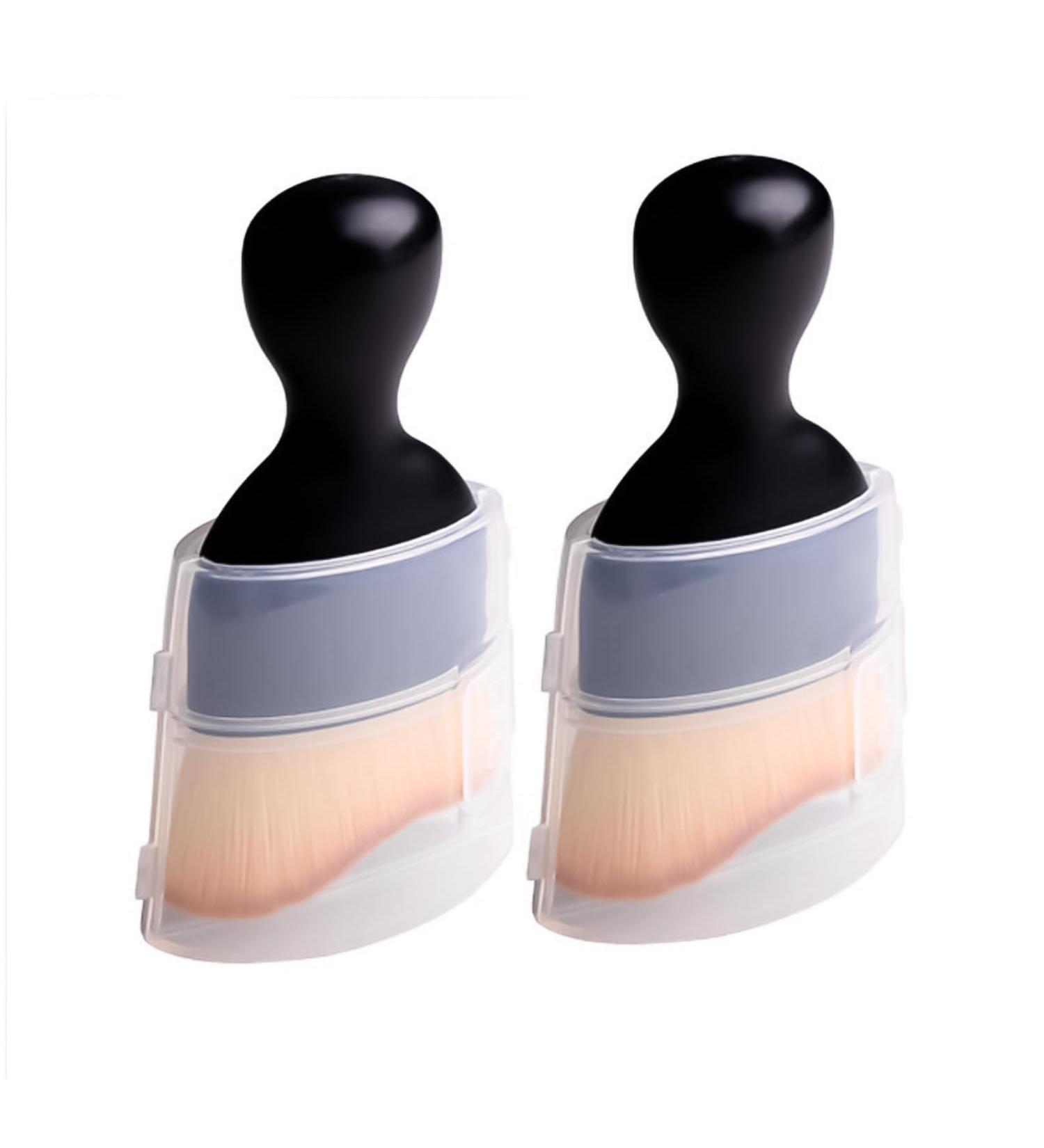 Miaija 2Pieces Tanning and Makeup Brush Easy to Carry Concealer Brush Premium Quality Blending Brush Body Kabuki Foundation Brush for Makeup Beginner - Buy Online on GoSupps.com